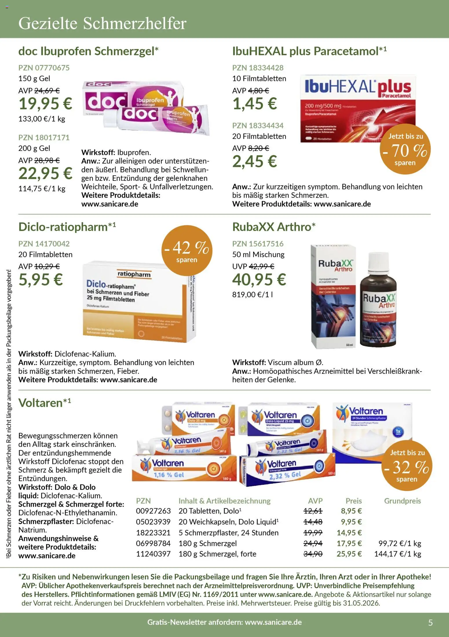 Sanicare Rheuma Katalog 2026 – gültig ab 20.03.2026 | Seite: 6