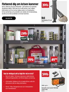 Jula höstkatalog - Förhandsvisning av reklamblad från butik Jula aktuell från 01/09/2026 | Sida: 52 | Produkter: Batterier, Första hjälpen, Vatten, Radio