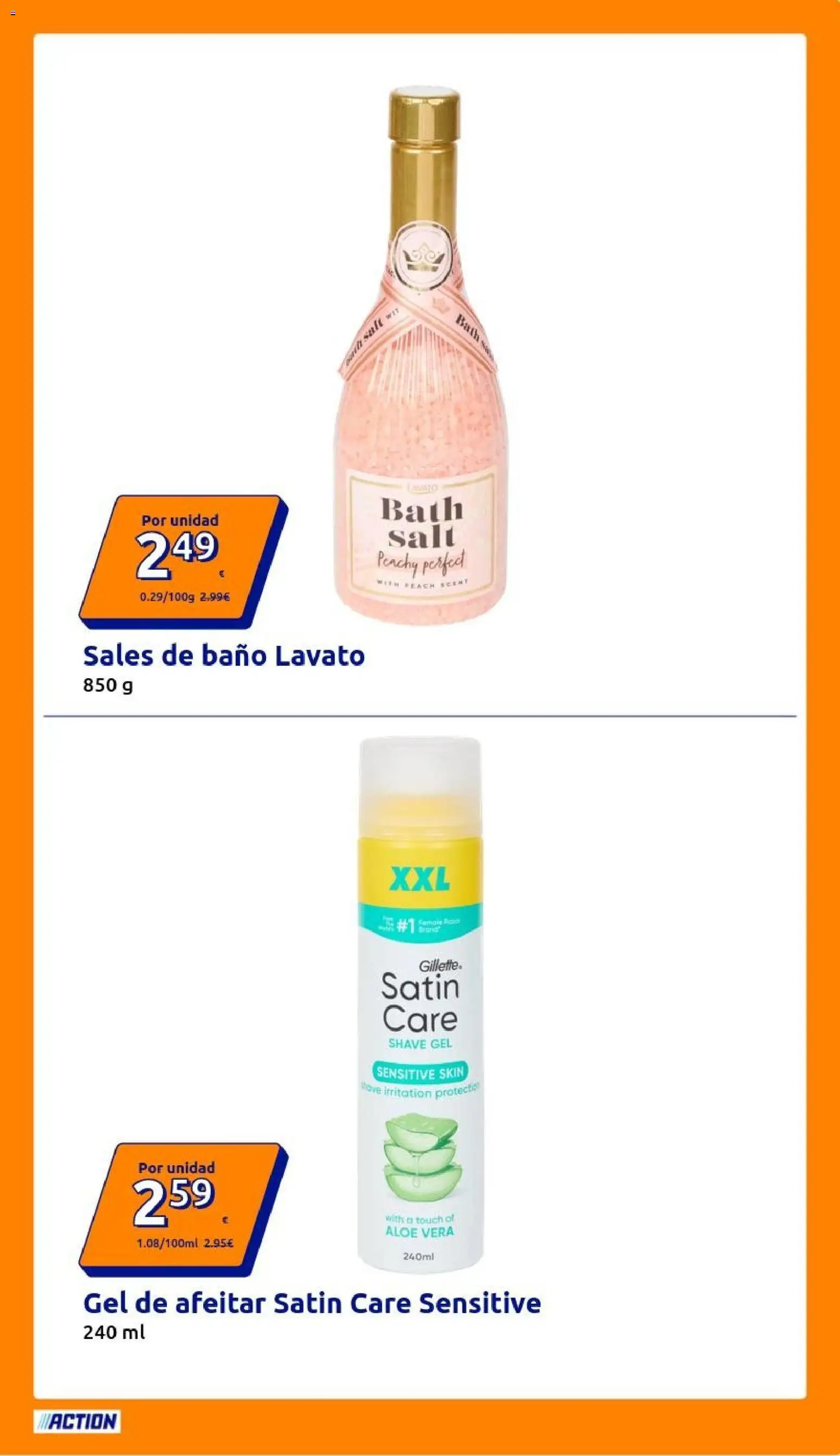 Action folleto │ válido desde el 28/10/2026 | Página: 23 | Productos: Gel de afeitar, Aloe Vera, Baño