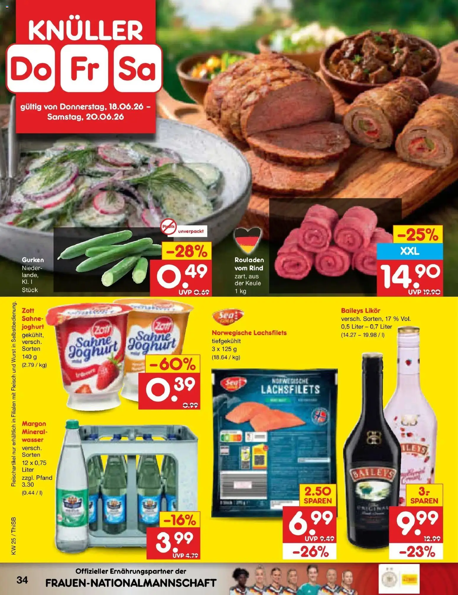 Netto Marken-Discount Prospekt Pirna – gültig ab 14.06.2026 | Seite: 46 | Produkte: Likör, Wasser, Wurst, Gurken