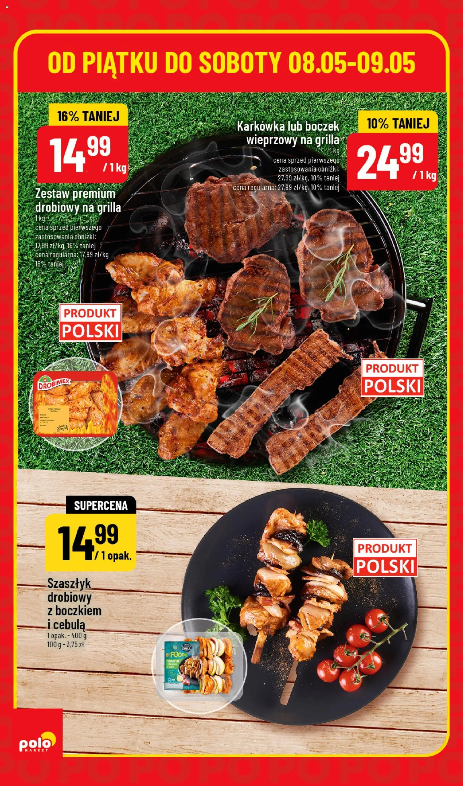 POLOmarket gazetka - Super Hity od 08.05.2026 | Strona: 2 | Produkty: Karkówka, Grill, Boczek