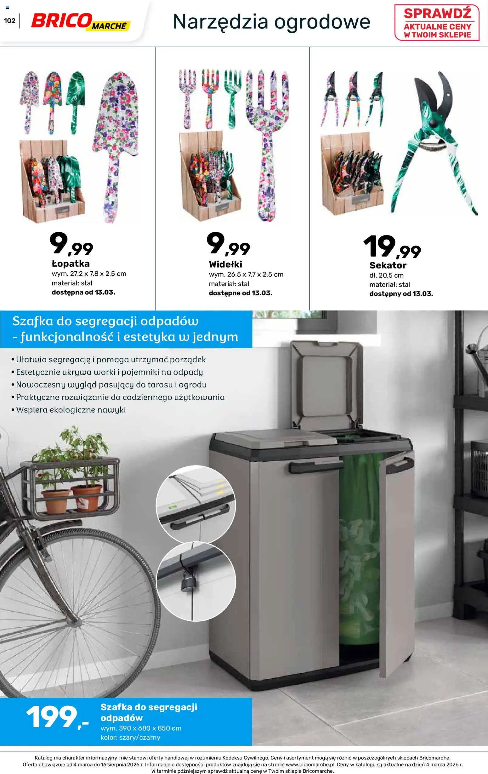Brico Marché gazetka - Wiosna od 04.03.2026 | Strona: 102 | Produkty: Sekator