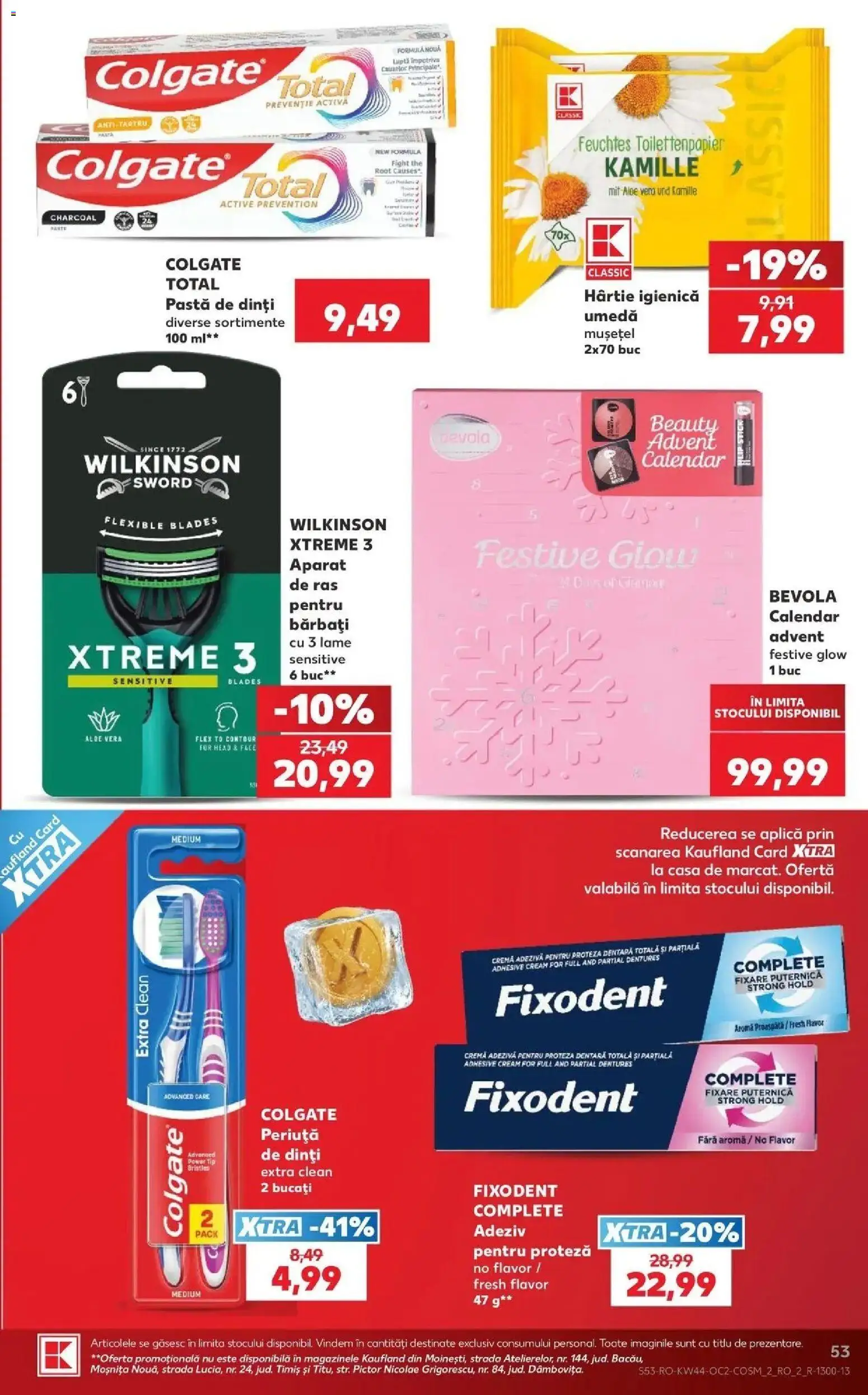 Kaufland Galați 28.10.2026 - Revista si Oferta | Pagină: 53 | Produse: Clean, Aplică, Pastă de dinți, Adeziv