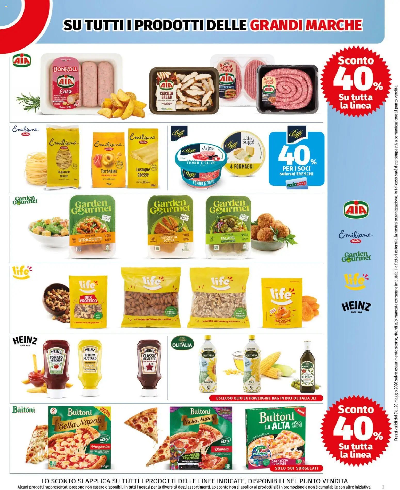 Volantino COOP del 07.05.2026 | Pagina: 3 | Prodotti: Patate, Olive, Prosciutto, Tonno