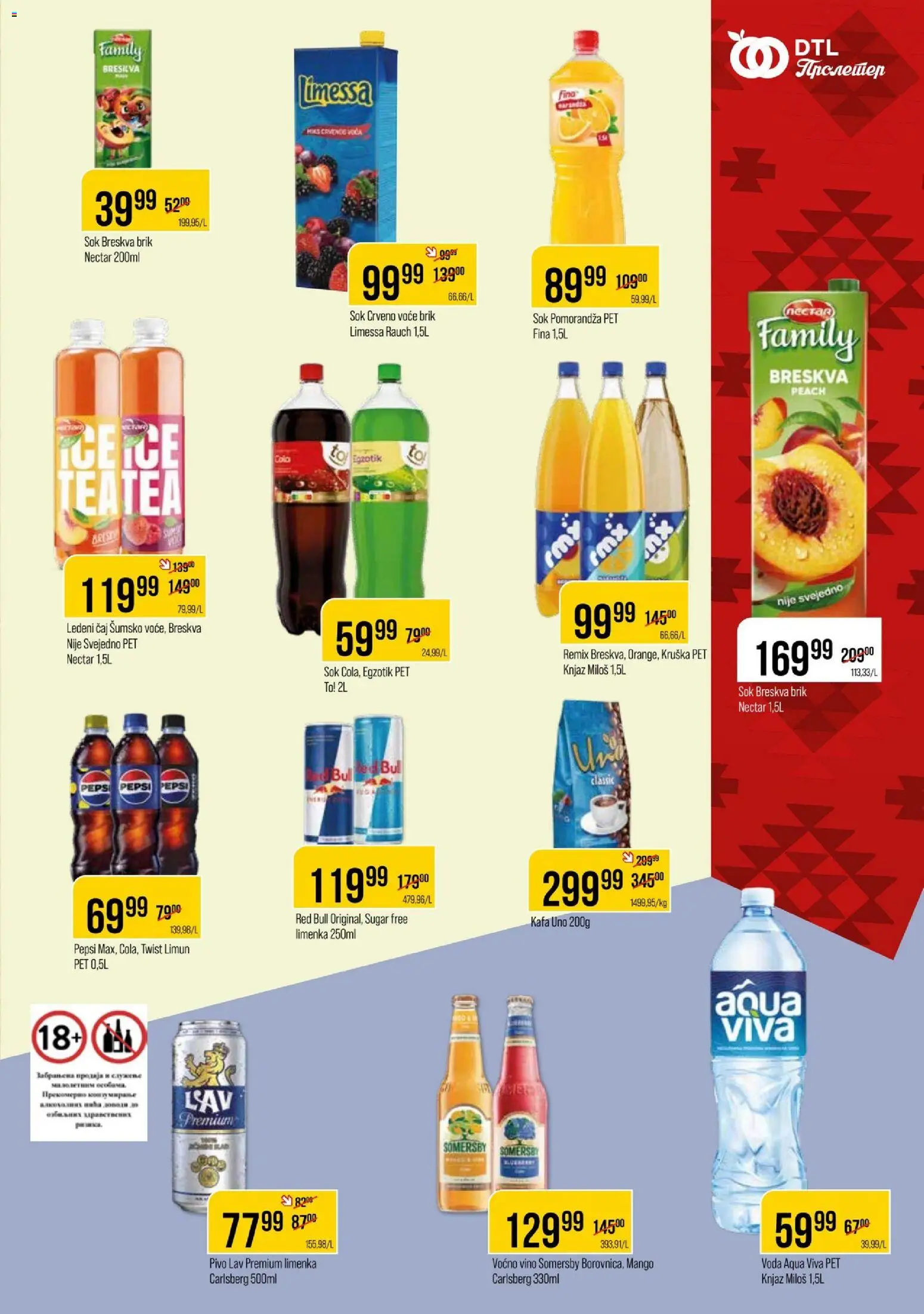 Metalac Proleter katalog - važi od 23.09.2026 | Strana: 9 | Proizvode: Mango, Somersby, Kafa, Pivo