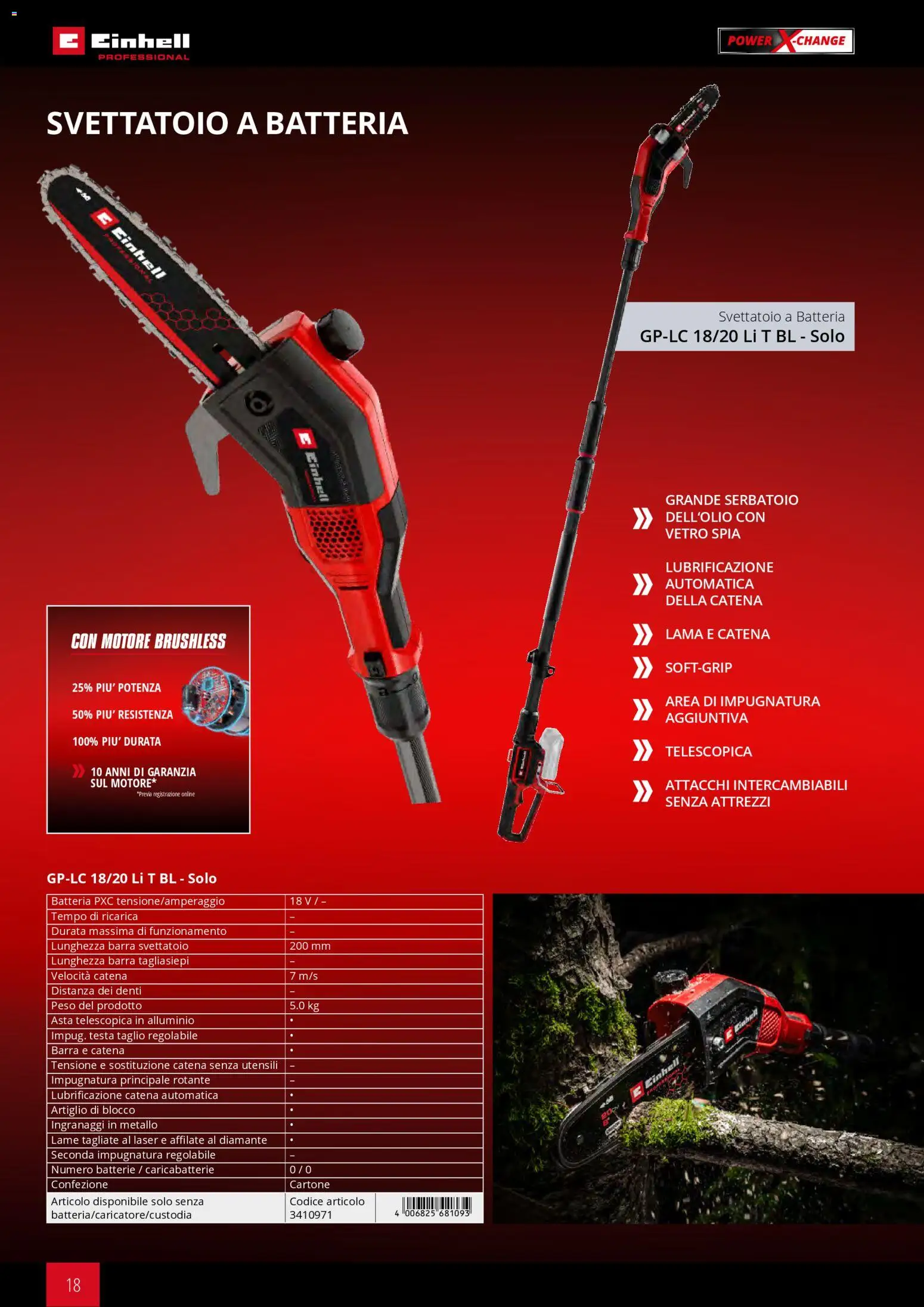 Volantino Einhell del 02/03/2026 | Pagina: 20 | Prodotti: Taglio, Tagliasiepi, Batteria, Batterie