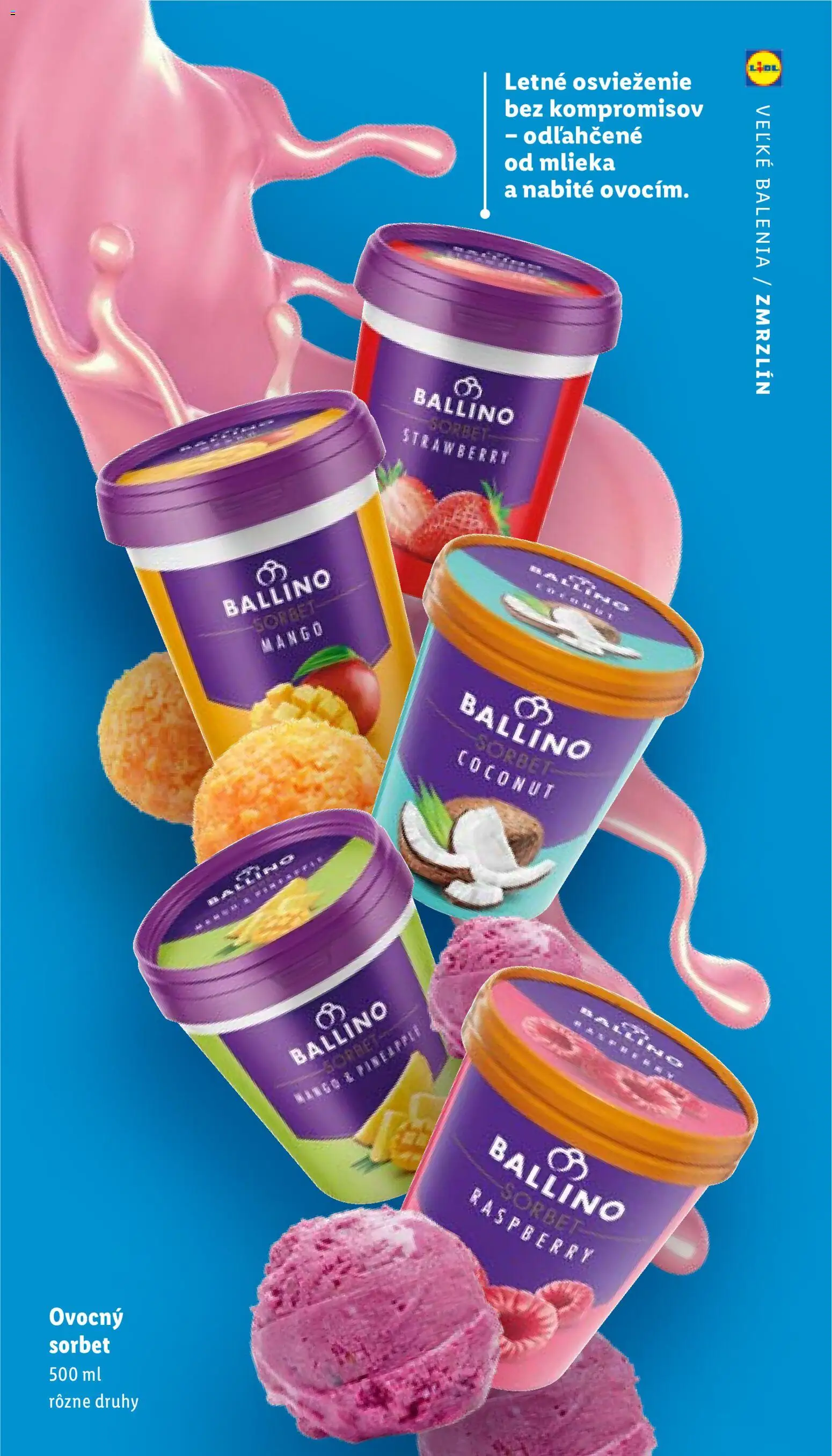 Nové Lidl akcie – leták je platný od 05.05.2026 | Strana: 8 | Produkty: Sorbet, Mango
