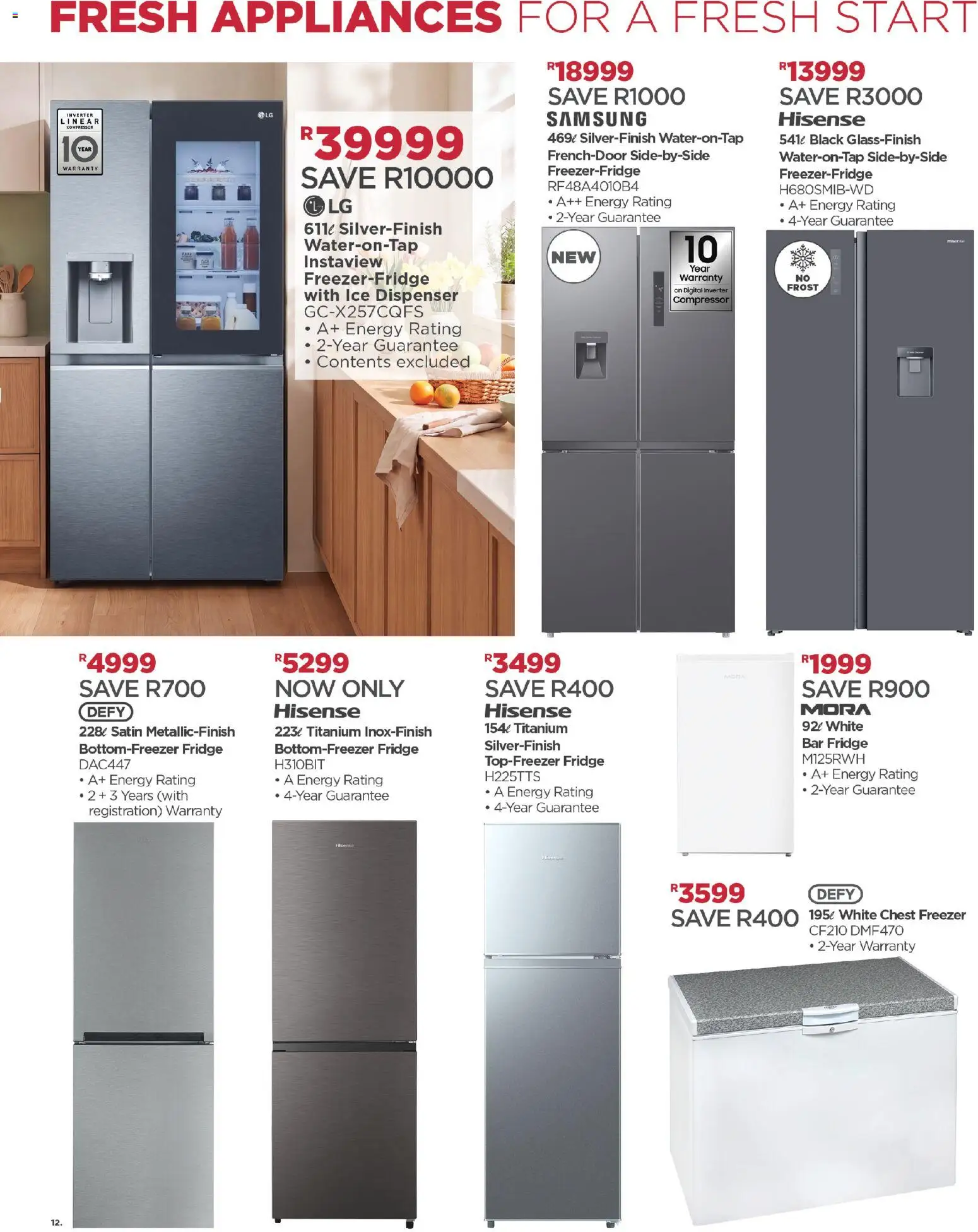 New House and Home catalogue – valid from 12/10/2026 | Page: 12 | Products: Freezer, Compressor, Fridge, Chest freezer
