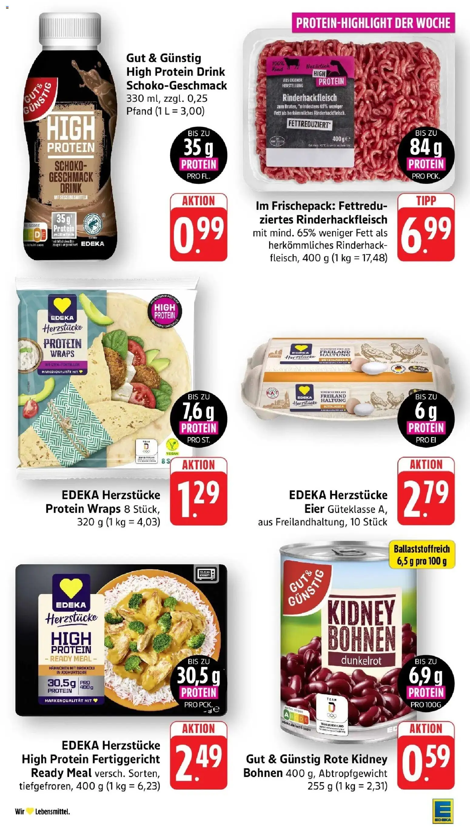 E center Prospekt Bensheim-Auerbach (ab 17.08.2026) zum Blättern | Seite: 13 | Produkte: Hahnchen, Milch, Eier, Brokkoli