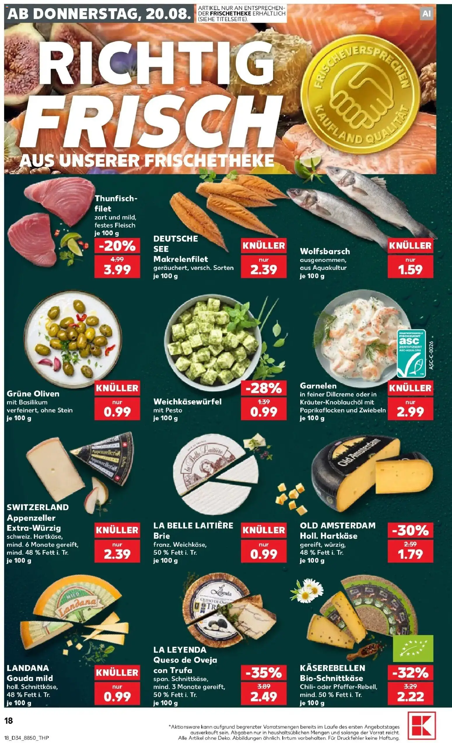 Prospekt Kaufland ab 17.08.2026 » Angebote Online zum Blättern | Seite: 29 | Produkte: Thunfisch, Garnelen, Chili, Fleisch