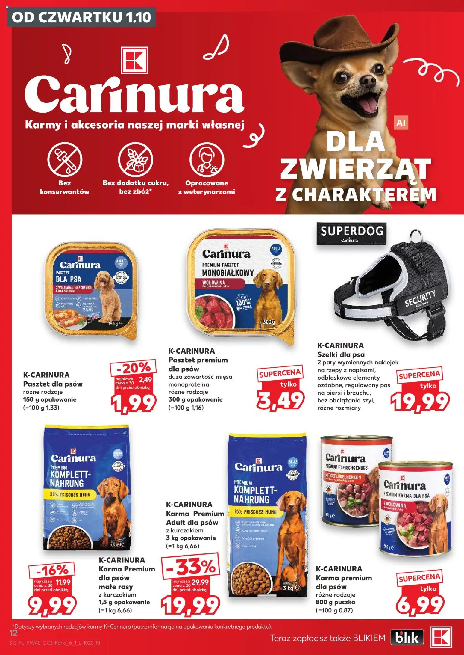 Kaufland Polsko leták - Katalog z karmami i akcesoriami dla zwierzaków od 01.10.2026 | Strana: 12