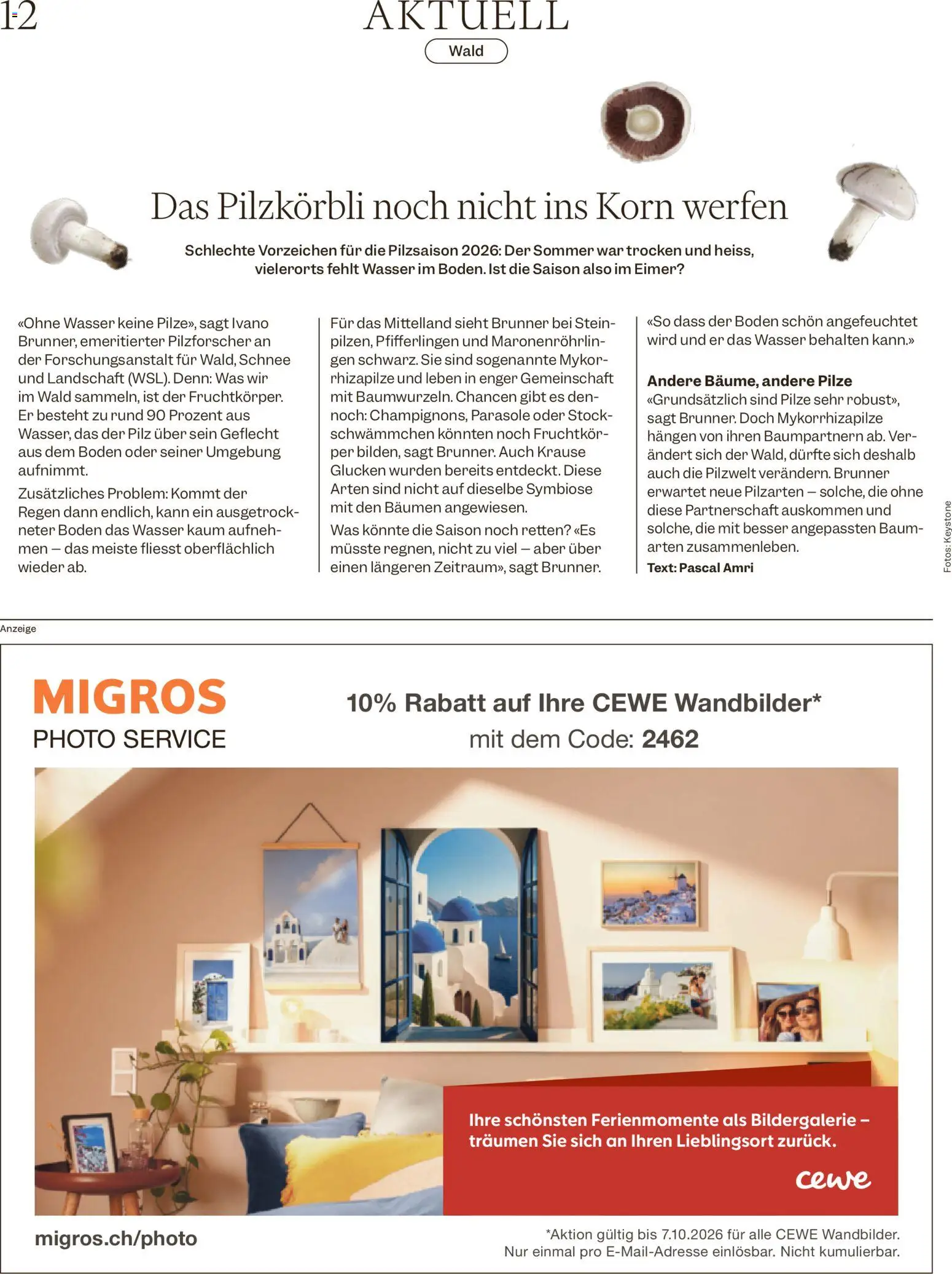 Migros aktionen Magazin – gültig ab 16.09.2026 | Seite: 12 | Produkte: Wasser
