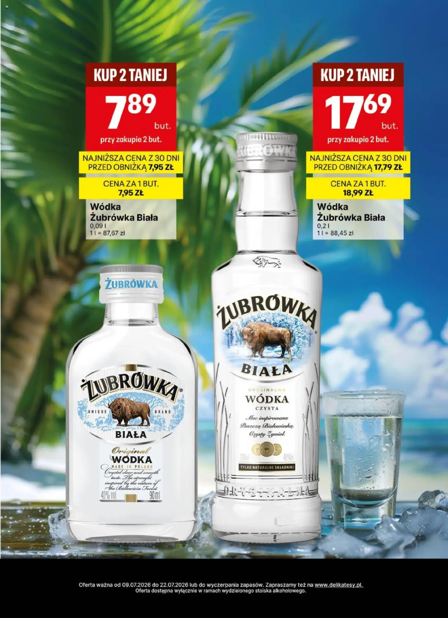 Delikatesy Centrum gazetka - DeliBarek od 09.07.2026 | Strona: 11 | Produkty: Żubrówka, Wódka