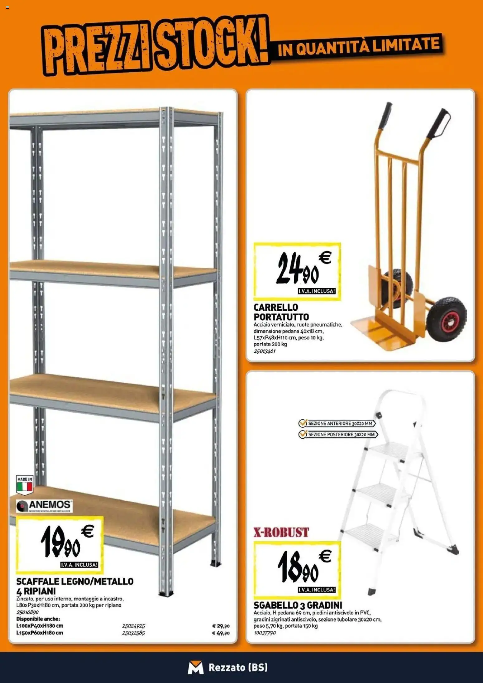 Nuovo TECNOMAT catalogo Rezzato dal 27/08/2026 > offerte anteprima 🛍️ | Pagina: 16 | Prodotti: Ripiano, Carrello, Sgabello, Scaffale