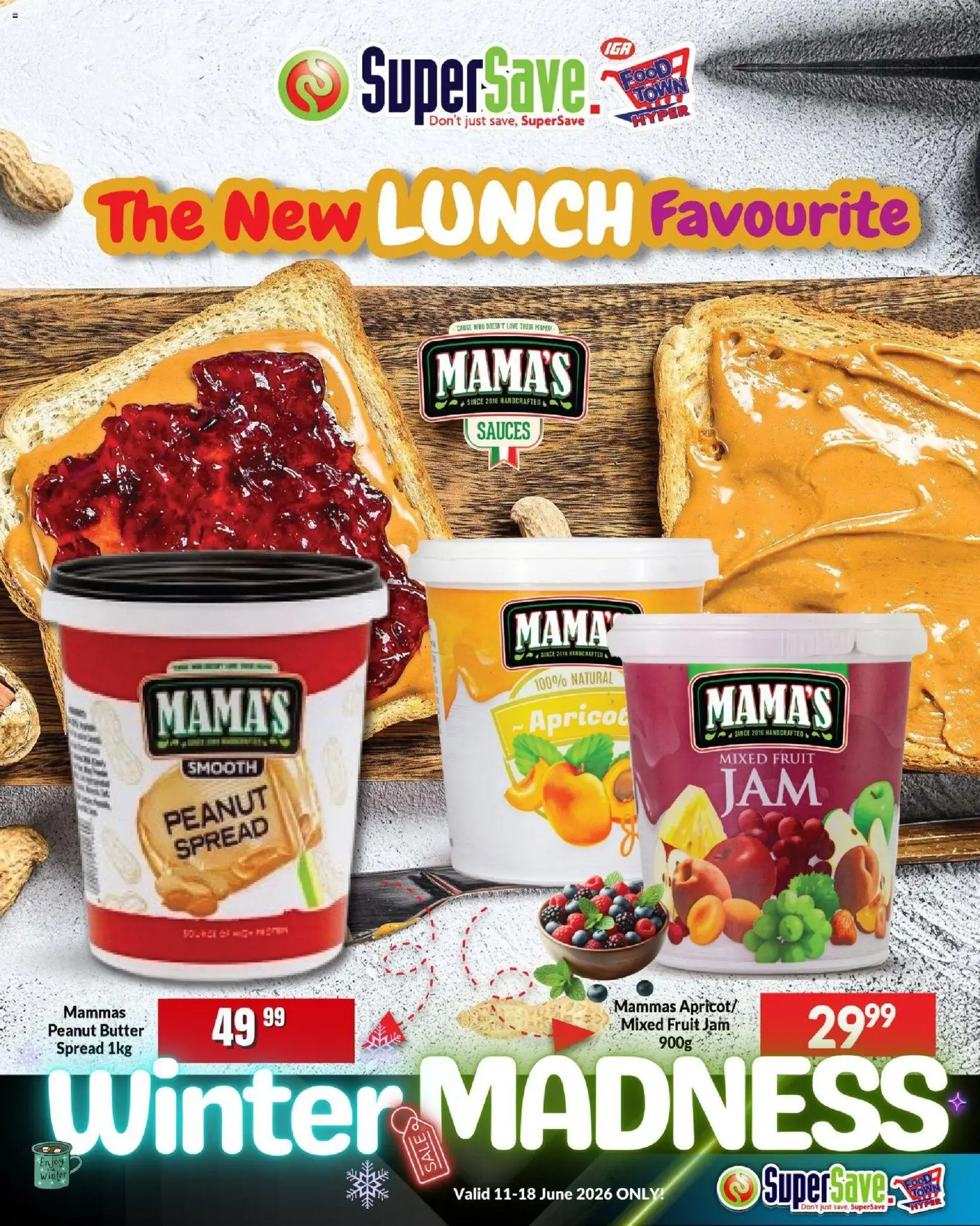 New Super Save catalogue – valid from 11.06.2026 | Page: 27 | Products: Jam, Butter, Peanut butter, Fruit