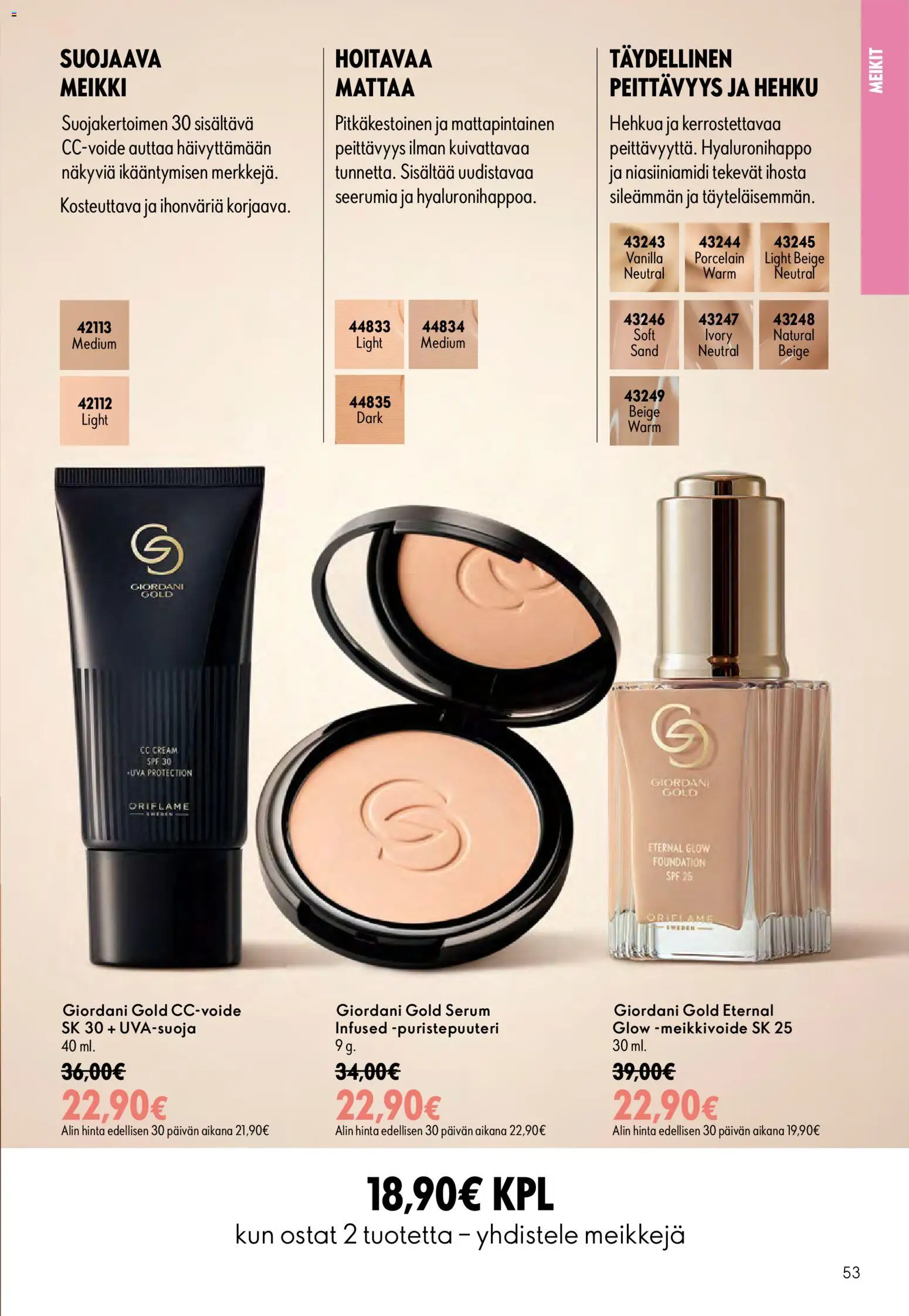 Oriflame - Esite 11 – voimassa 05/08/2026 alkaen | Sivu: 53 | Tuotteet: Meikki, CC cream