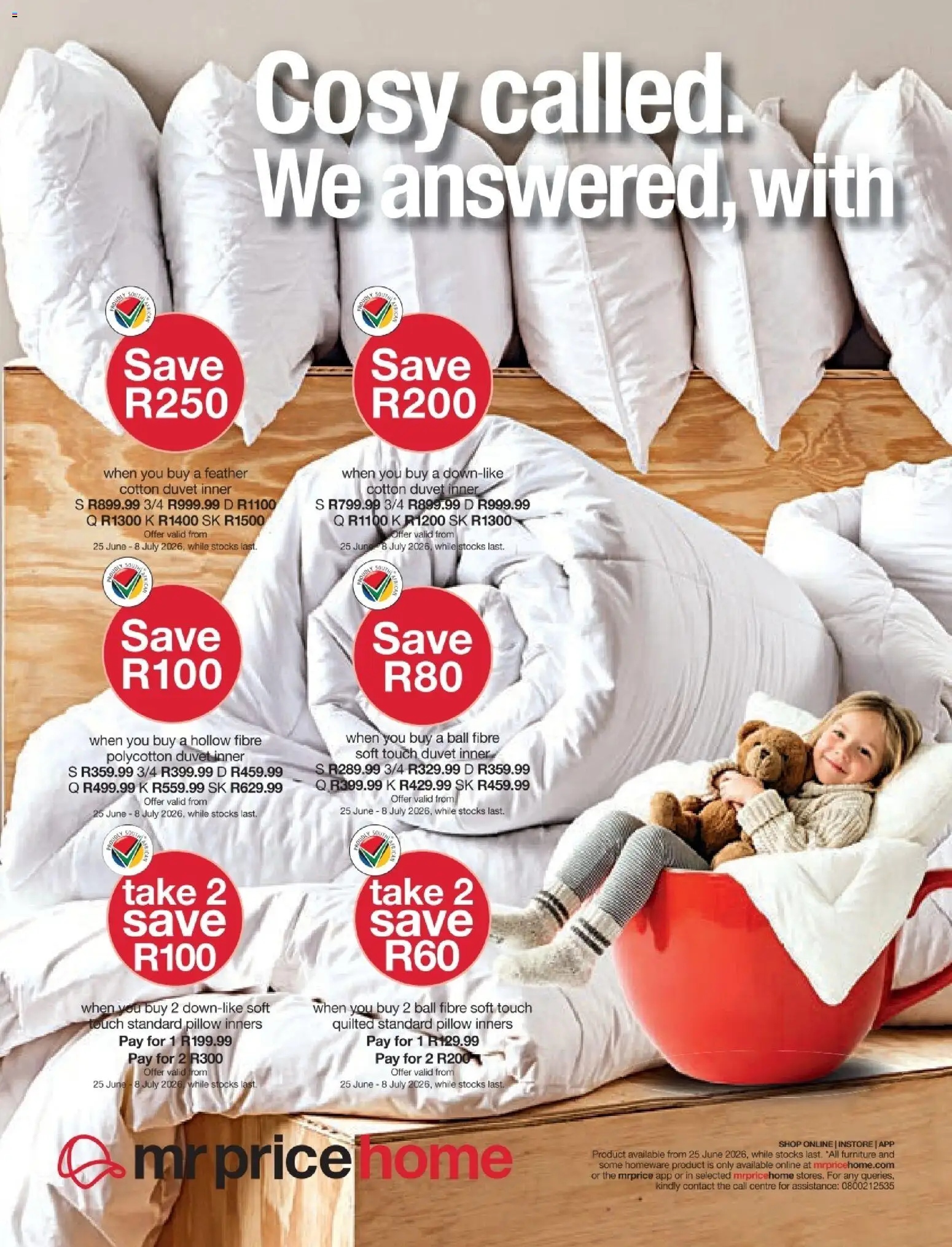 New MRP Home catalogue – valid from 25/06/2026 | Page: 10 | Products: Duvet, Pillow inners, Pillow
