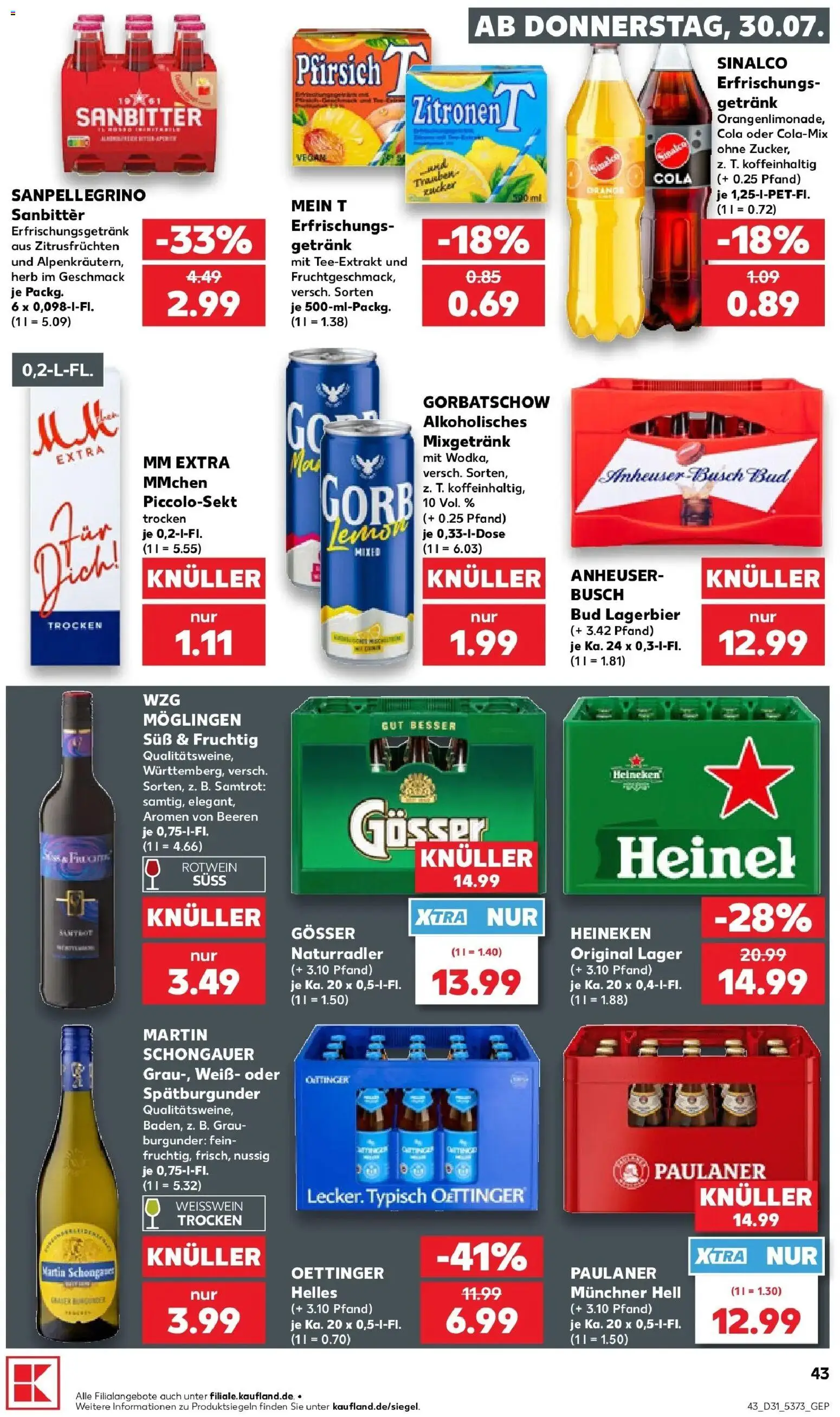 Kaufland Prospekt Bad Segeberg – gültig ab 27.07.2026 | Seite: 52 | Produkte: Oettinger, Heineken, Zucker, Zitronen
