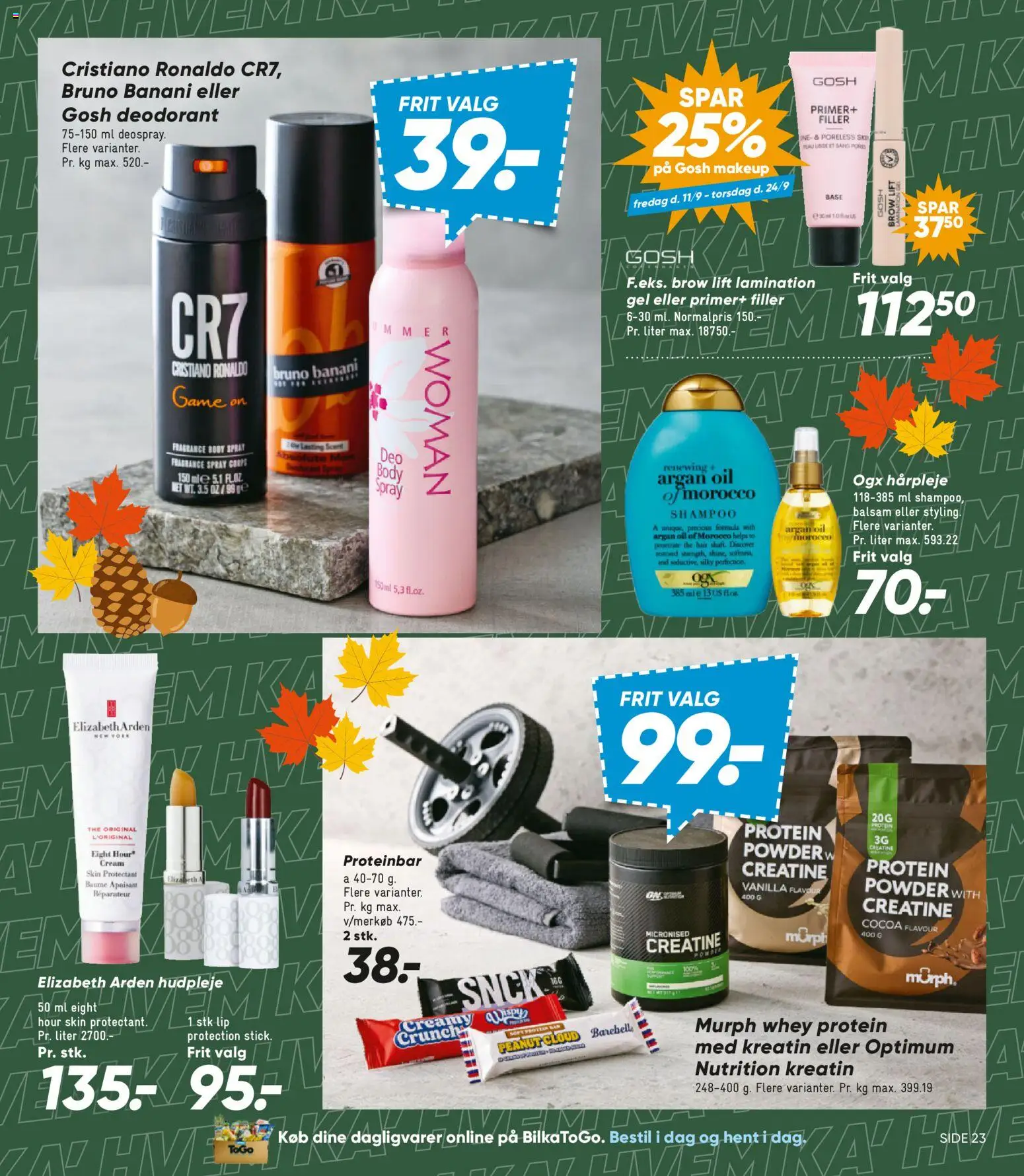 Bilka tilbudsavis – gyldig fra 11/09/2026 | Side: 34 | Produkter: Dagligvarer, Makeup, Balsam, Deodorant
