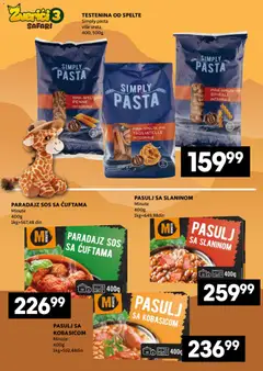 Idea katalog Zverići 3 Safari - pregled Idea kataloga - važi od 11.05.2026 | Strana: 6 | Proizvode: Testenina, Tagliatelle, Sos, Paradajz