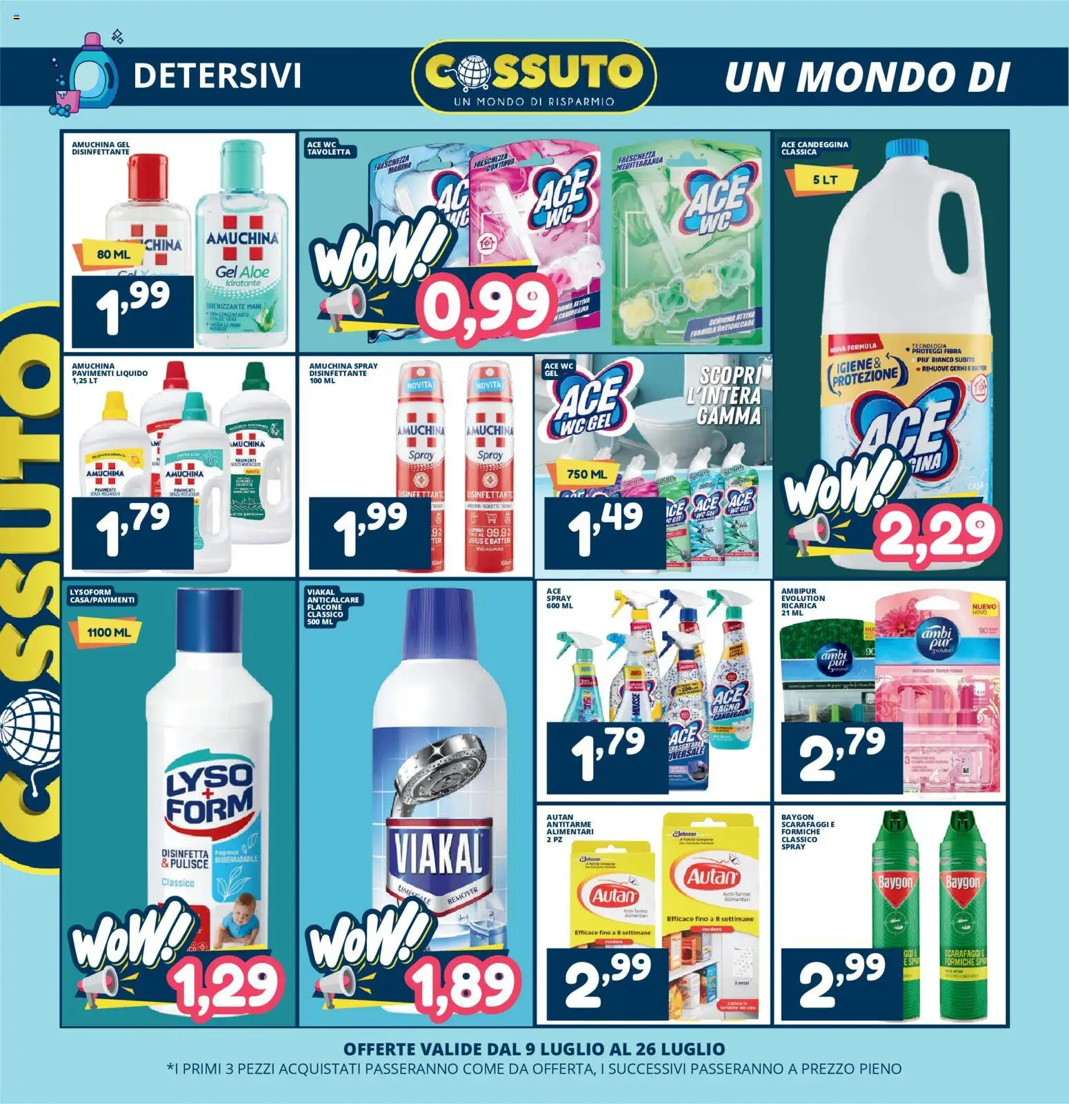 Volantino Cossuto del 09/07/2026 | Pagina: 2 | Prodotti: Candeggina, Anticalcare, WC, Bagno