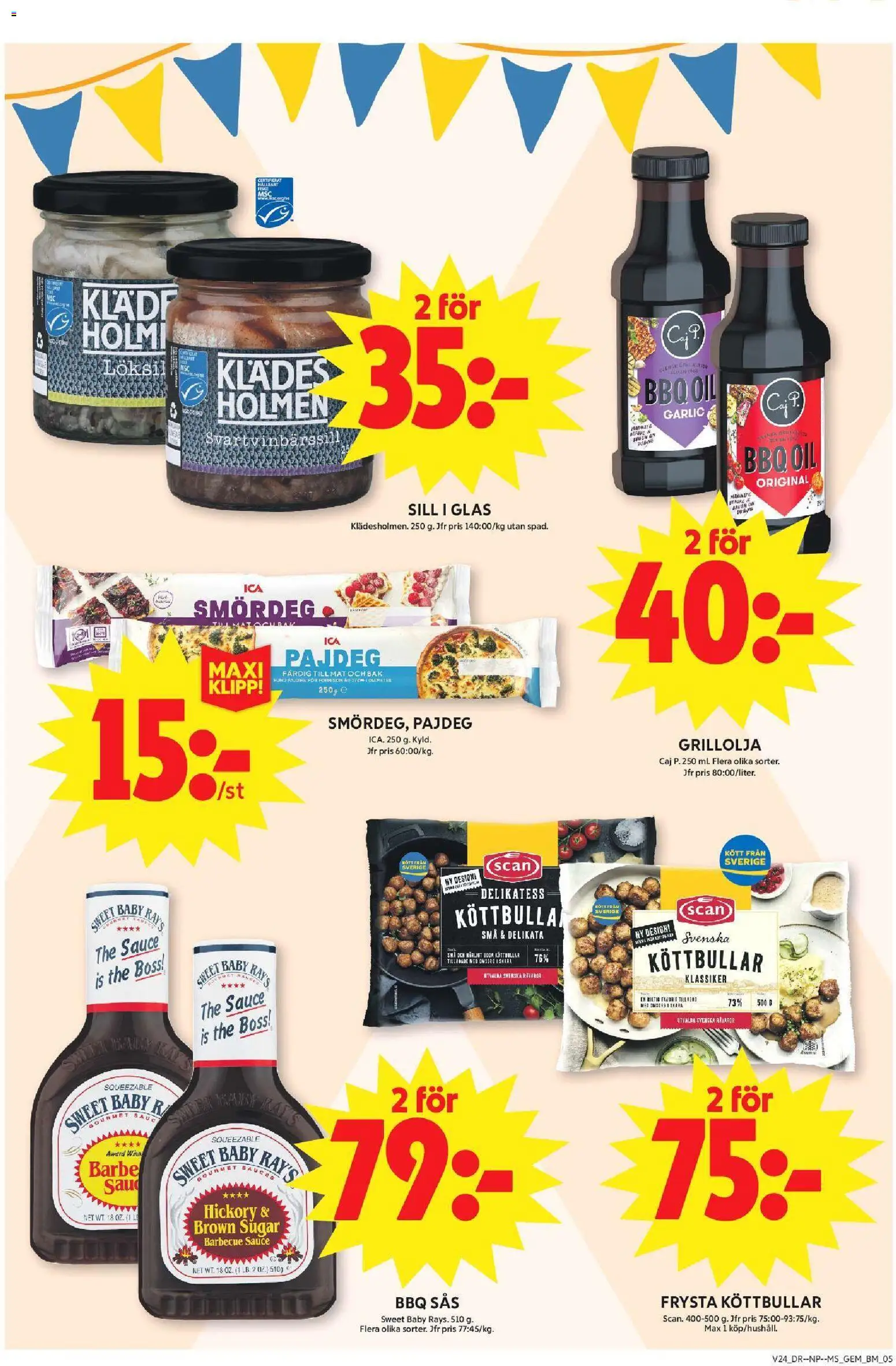 ICA Maxi reklamblad aktuell från 08.06.2026 | Sida: 5 | Produkter: Köttbullar, Sill