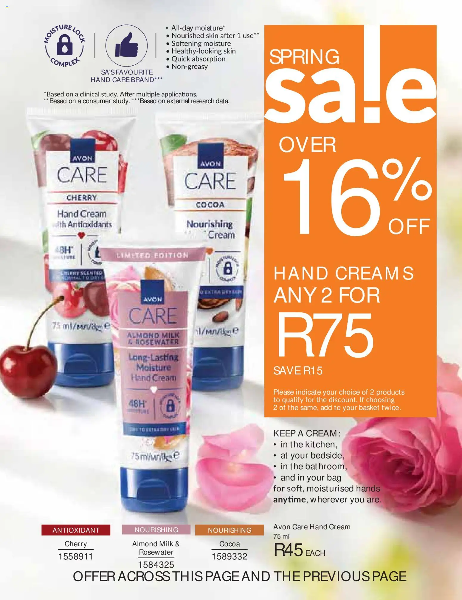 New Avon catalogue – valid from 01/09/2026 | Page: 173 | Products: Cocoa, Basket, Cream, Hand cream
