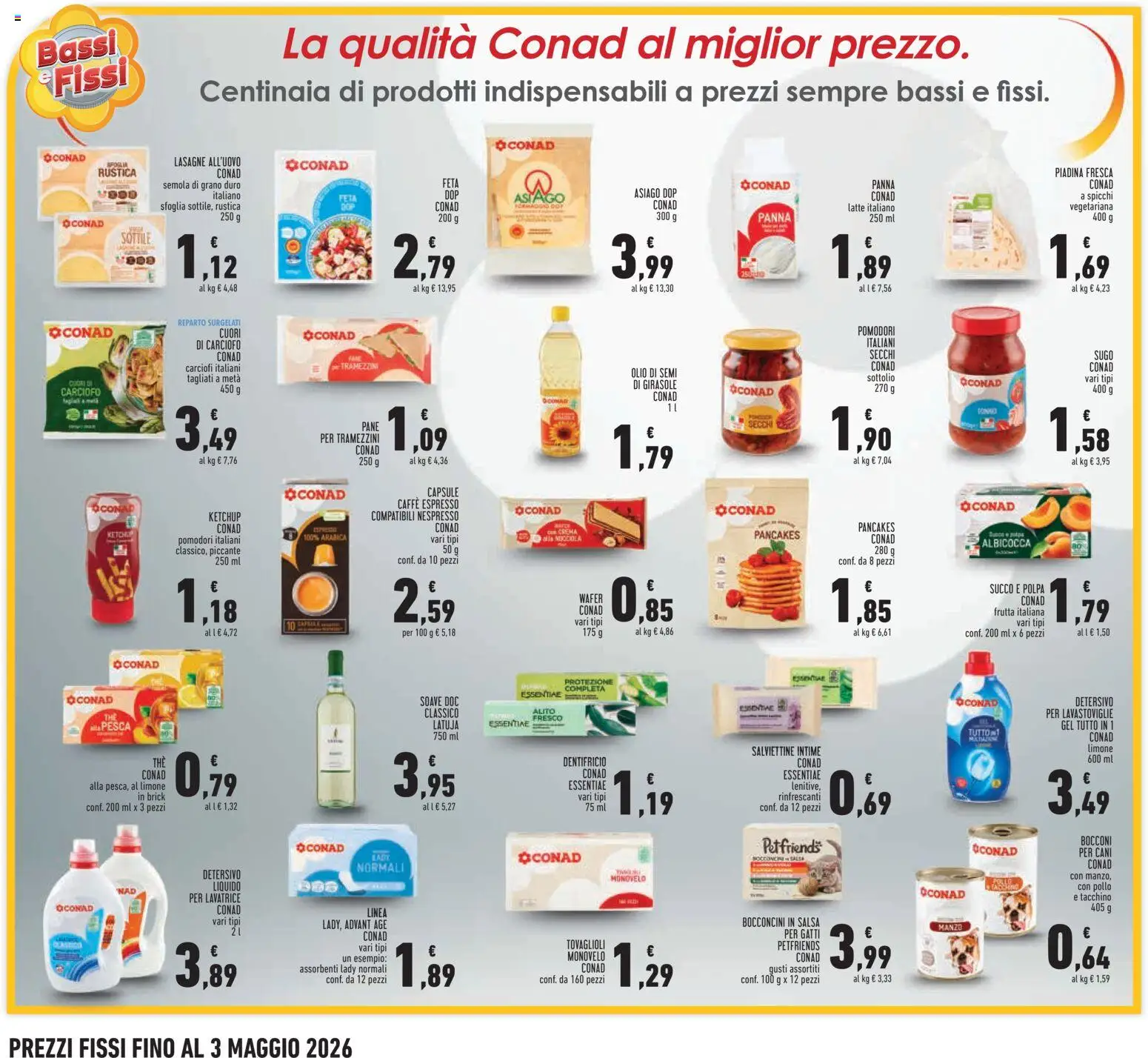 Volantino Conad del 26.03.2026 | Pagina: 19 | Prodotti: Caffè, Latte, Pomodori, Sugo