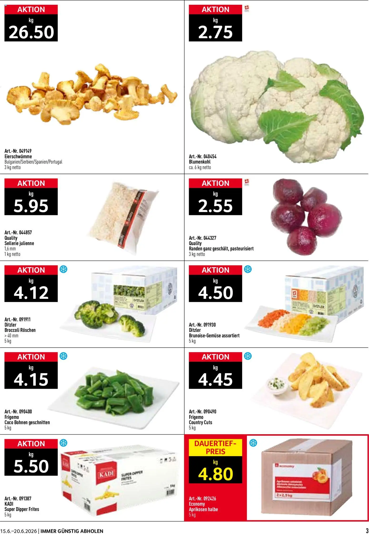 Prodega aktionen – gültig ab 15.06.2026 | Seite: 3 | Produkte: Blumenkohl