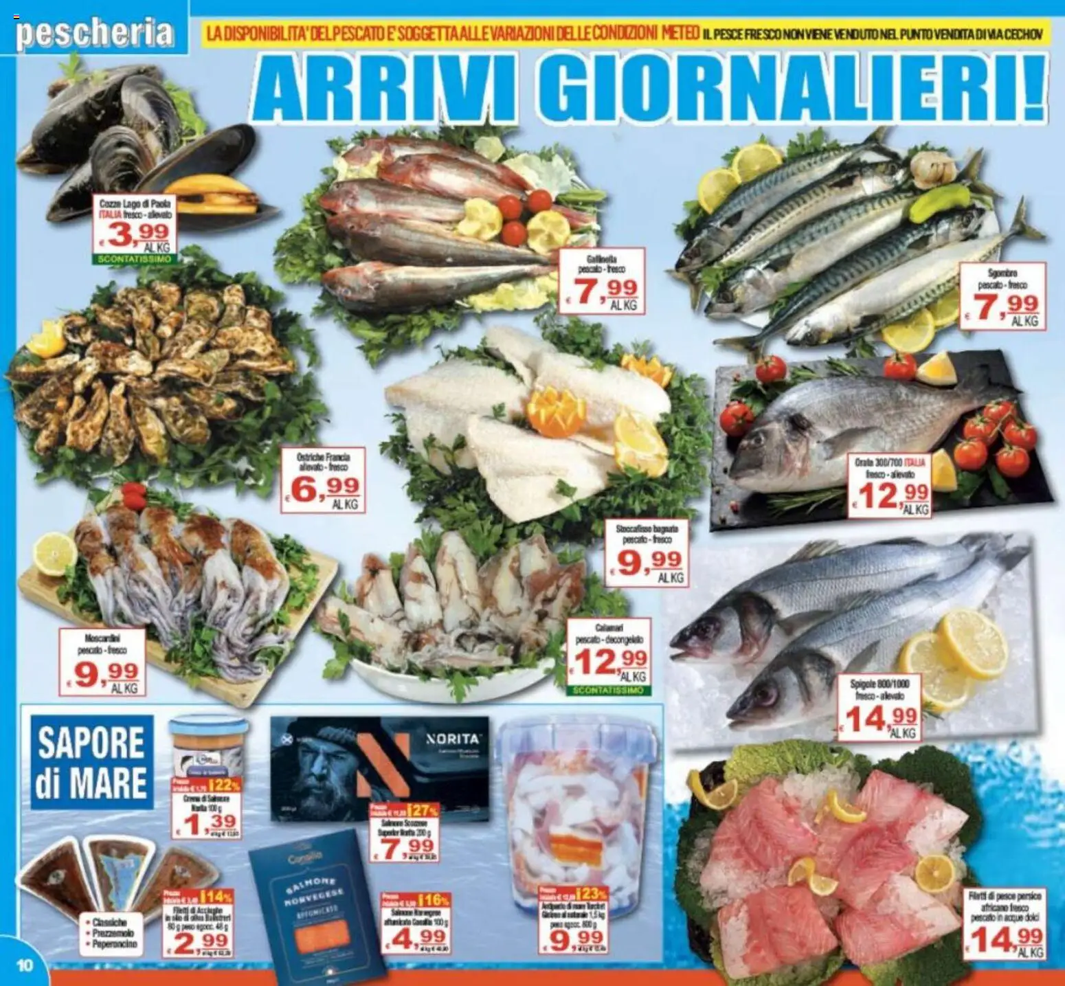 Volantino CTS del 08.05.2026 | Pagina: 10 | Prodotti: Salmone, Pesce, Calamari, Prezzemolo