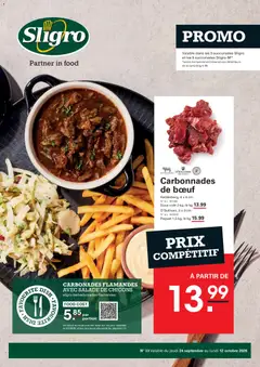 Sligro PRIX COMPÉTITIF Publicité - Voorbeeld van een folder van Sligro, geldig van 24/09/2026