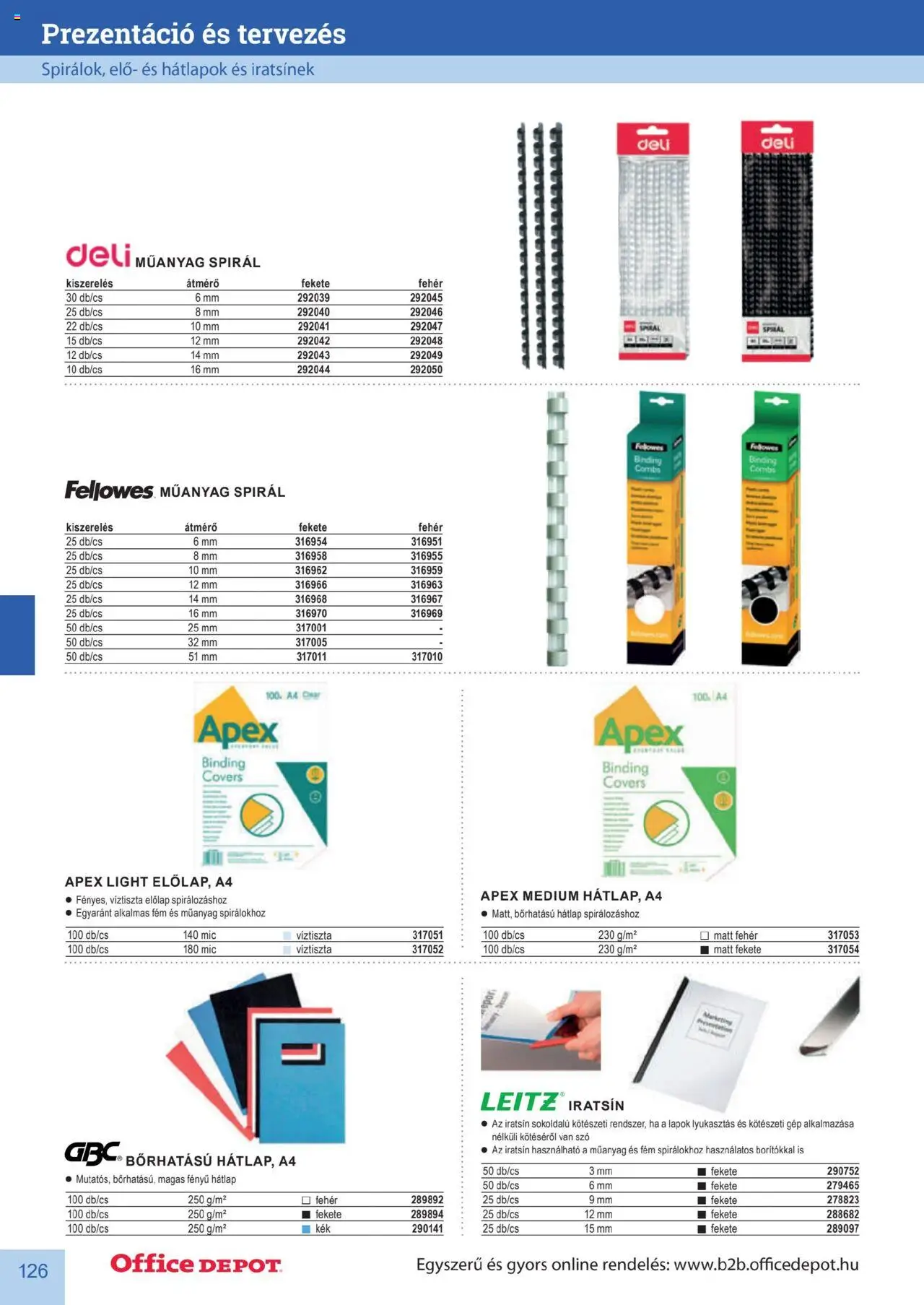 Office Depot akciós ujság - amely érvényes a következő dátumtól: 2025.04.10. | Oldal: 126