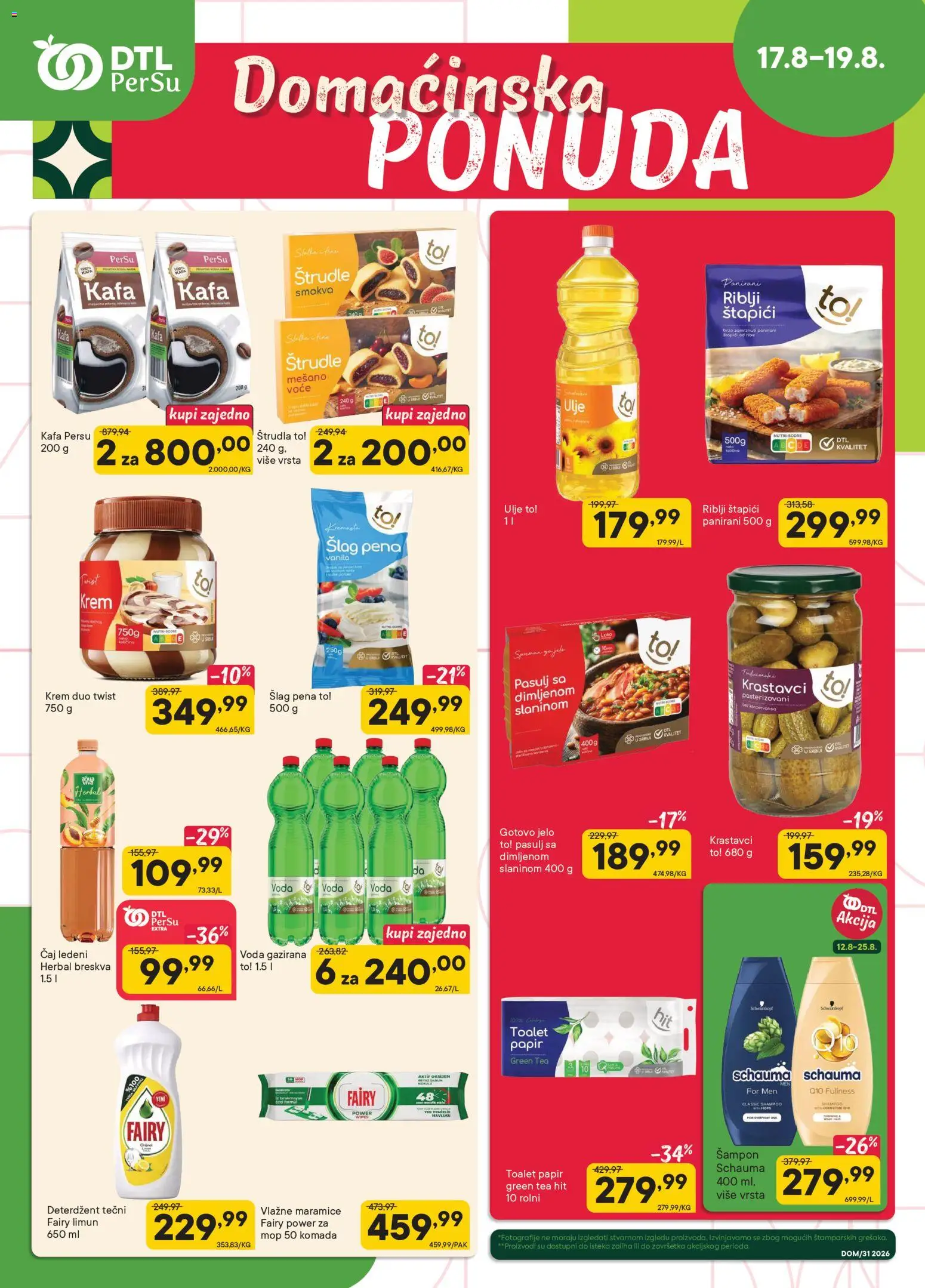 PerSu katalog - važi od 17.08.2026 | Strana: 1 | Proizvode: Maramice, Kafa, Vlažne maramice, Čaj