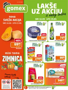 Gomex katalog - pregled Gomex kataloga - važi od 16.09.2026