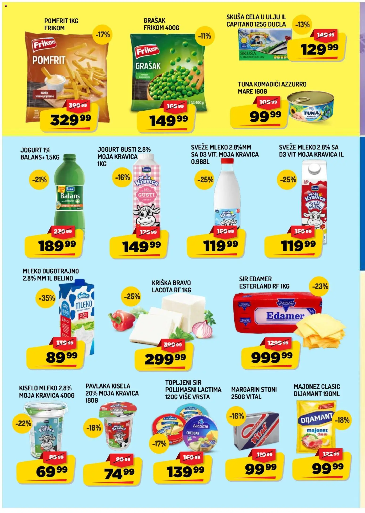 Aman katalog - važi od 31.07.2026 | Strana: 4 | Proizvode: Kiselo mleko, Pomfrit, Mleko, Topljeni sir