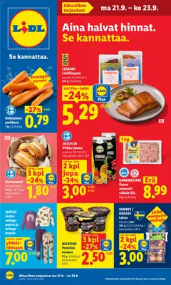 Lidl-mainoslehti voimassa 21/09/2026 alkaen
