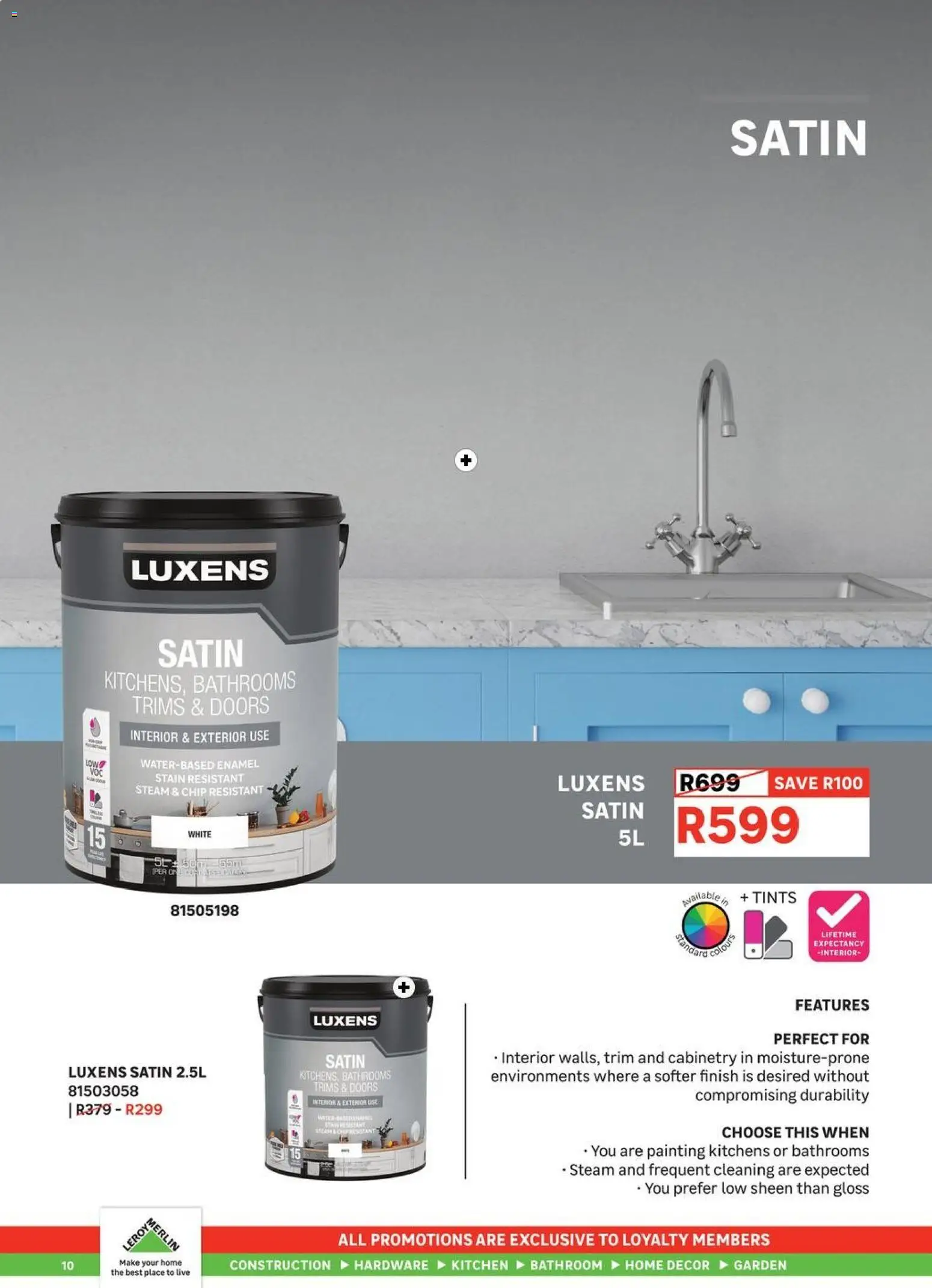 New Leroy Merlin catalogue – valid from 15.05.2026 | Page: 10 | Products: Gloss, Enamel