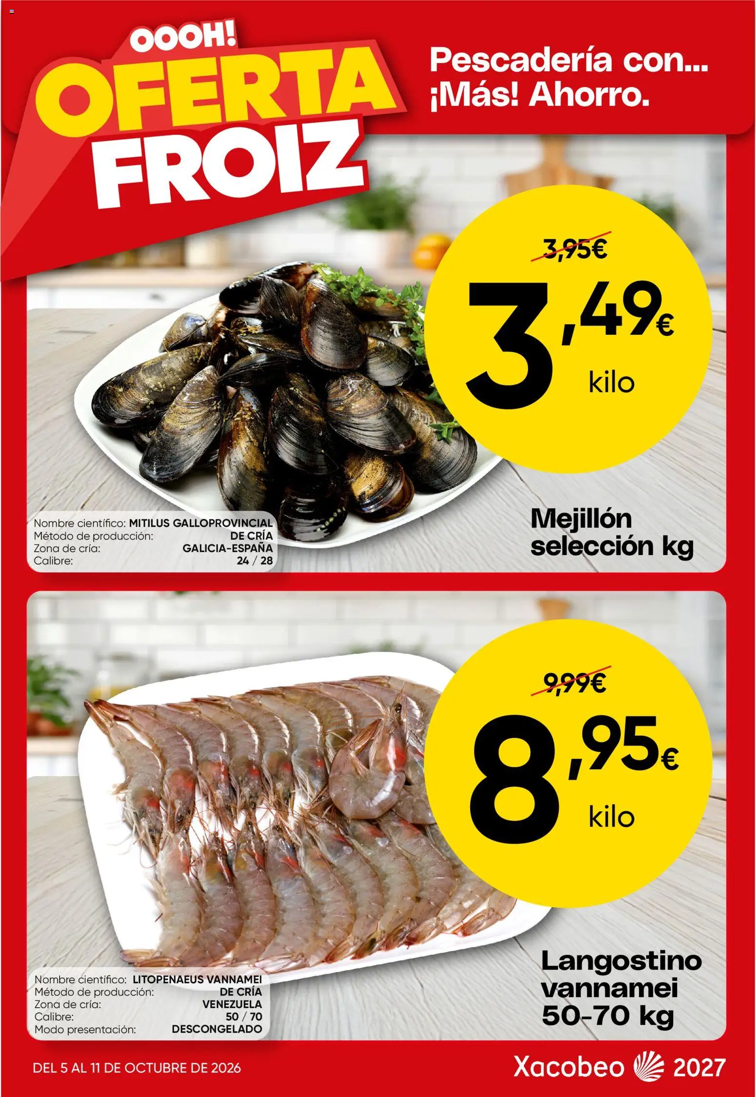 Froiz Oferta semanal │ válido desde el 05/10/2026 | Página: 2 | Productos: Langostino