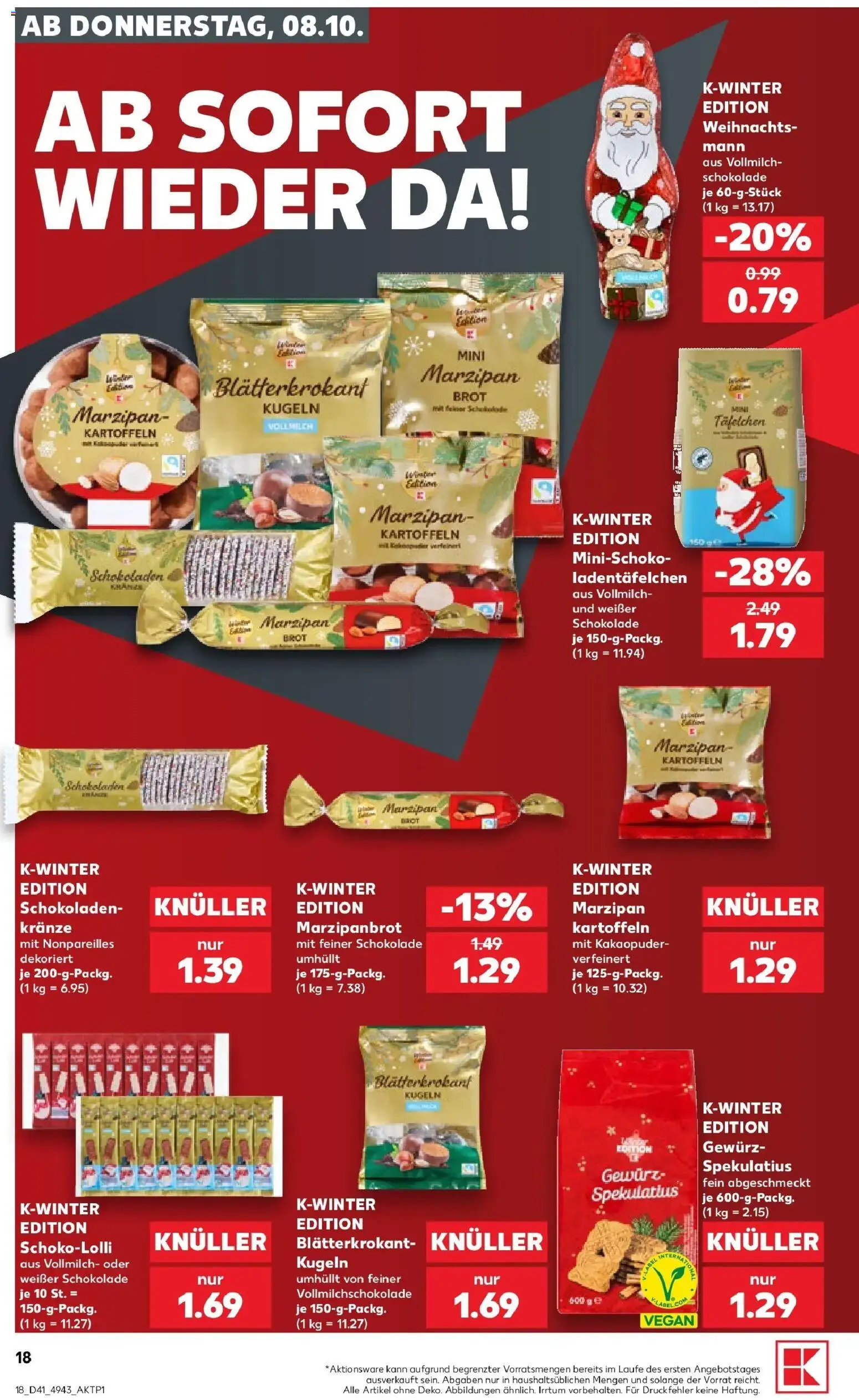 Prospekt Kaufland ab 05.10.2026 » Angebote Online zum Blättern | Seite: 28 | Produkte: Schokolade, Kartoffeln, Brot