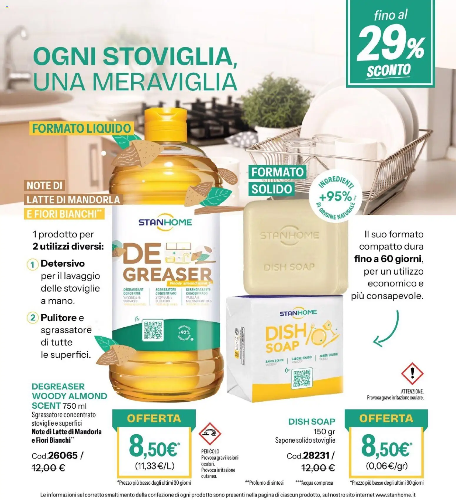 Volantino Stanhome del 14/07/2026 | Pagina: 20 | Prodotti: Sapone, Sgrassatore, Acqua, Profumo