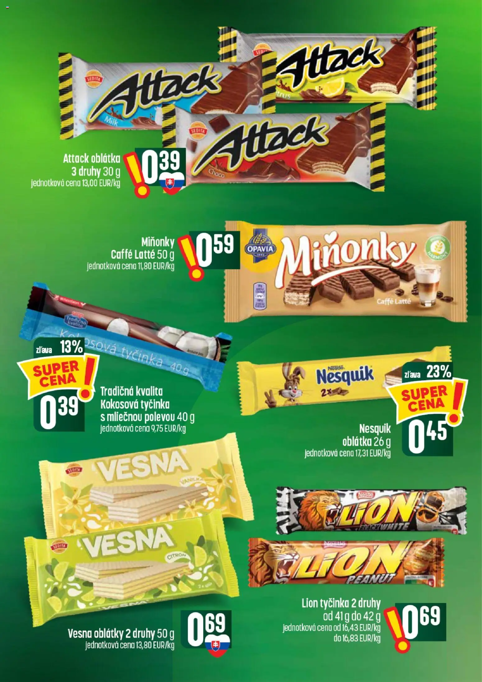 Nové COOP Jednota akcie – leták je platný od 30.07.2026 | Strana: 39 | Produkty: Nesquik