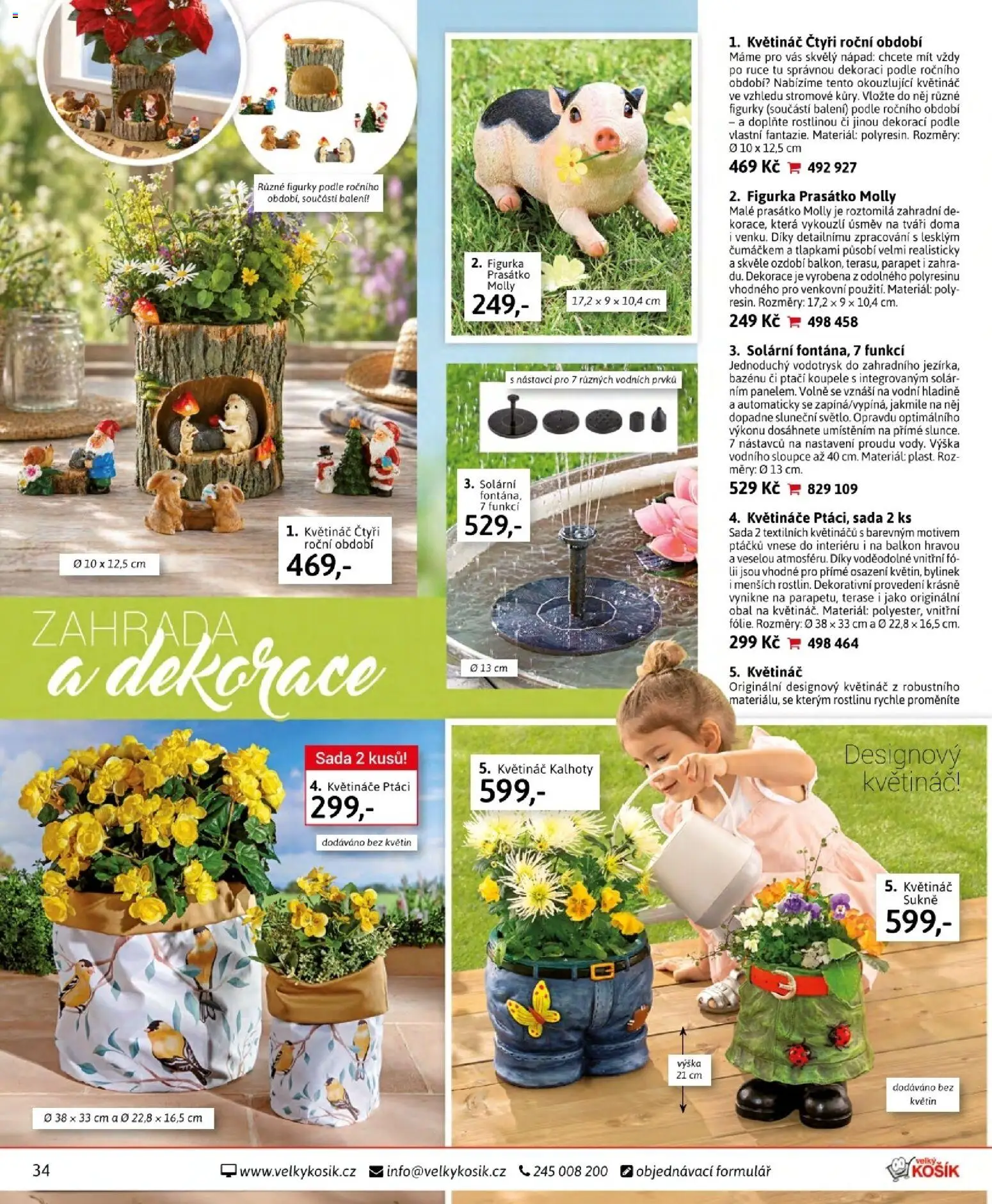 Velký Košík katalog červen 2026 od 01.06.2026 | Strana: 34 | Produkty: Sukně, Květináče, Zahrada, Dekorace