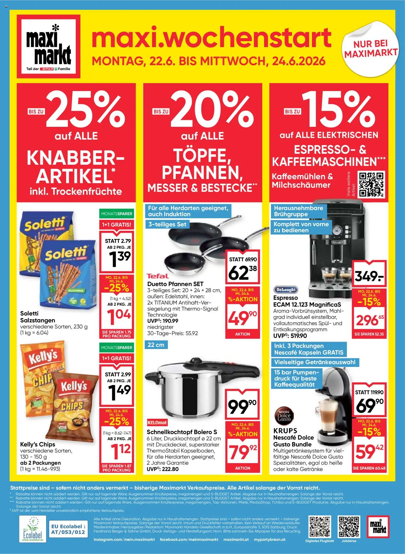 Maximarkt Flugblatt gültig ab 18.06.2026 | Seite: 24 | Produkte: Chips