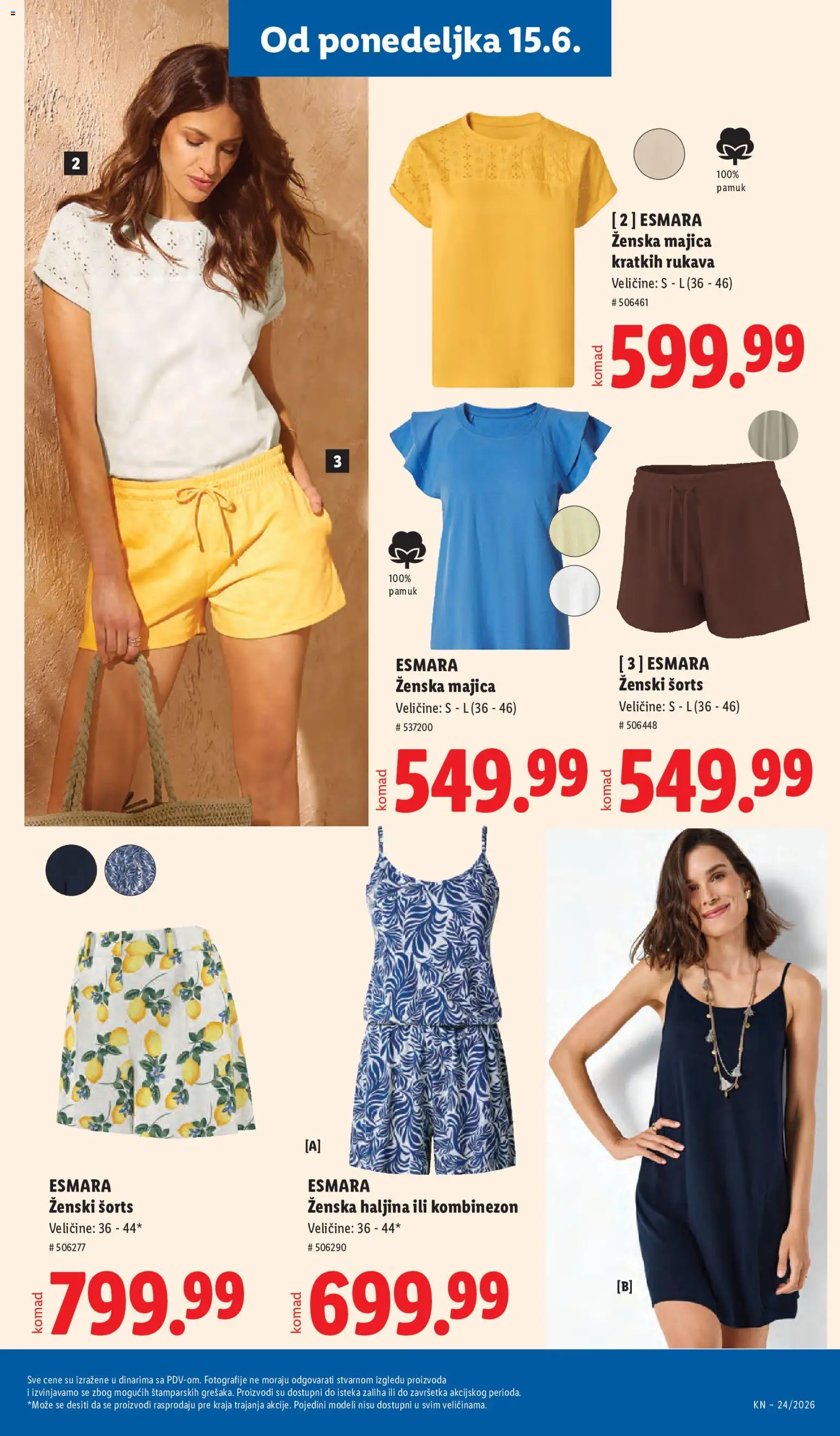 Lidl katalog - važi od 11.06.2026 | Strana: 79 | Proizvode: Haljina, Majica kratkih rukava, Kombinezon