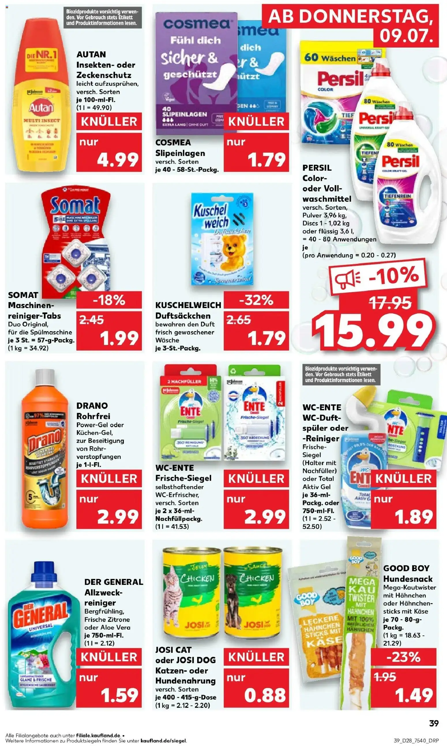 Kaufland Kaufland: Mo-Mi Der Wochenstart – gültig ab 05.07.2026 | Seite: 48 | Produkte: Hahnchen, Käse, Ente, Persil