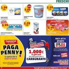 Anteprima del volantino PENNY volantino valido a partire dal 04.06.2026 | Pagina: 9 | Prodotti: Yogurt greco, Cioccolato, Latte, Burro