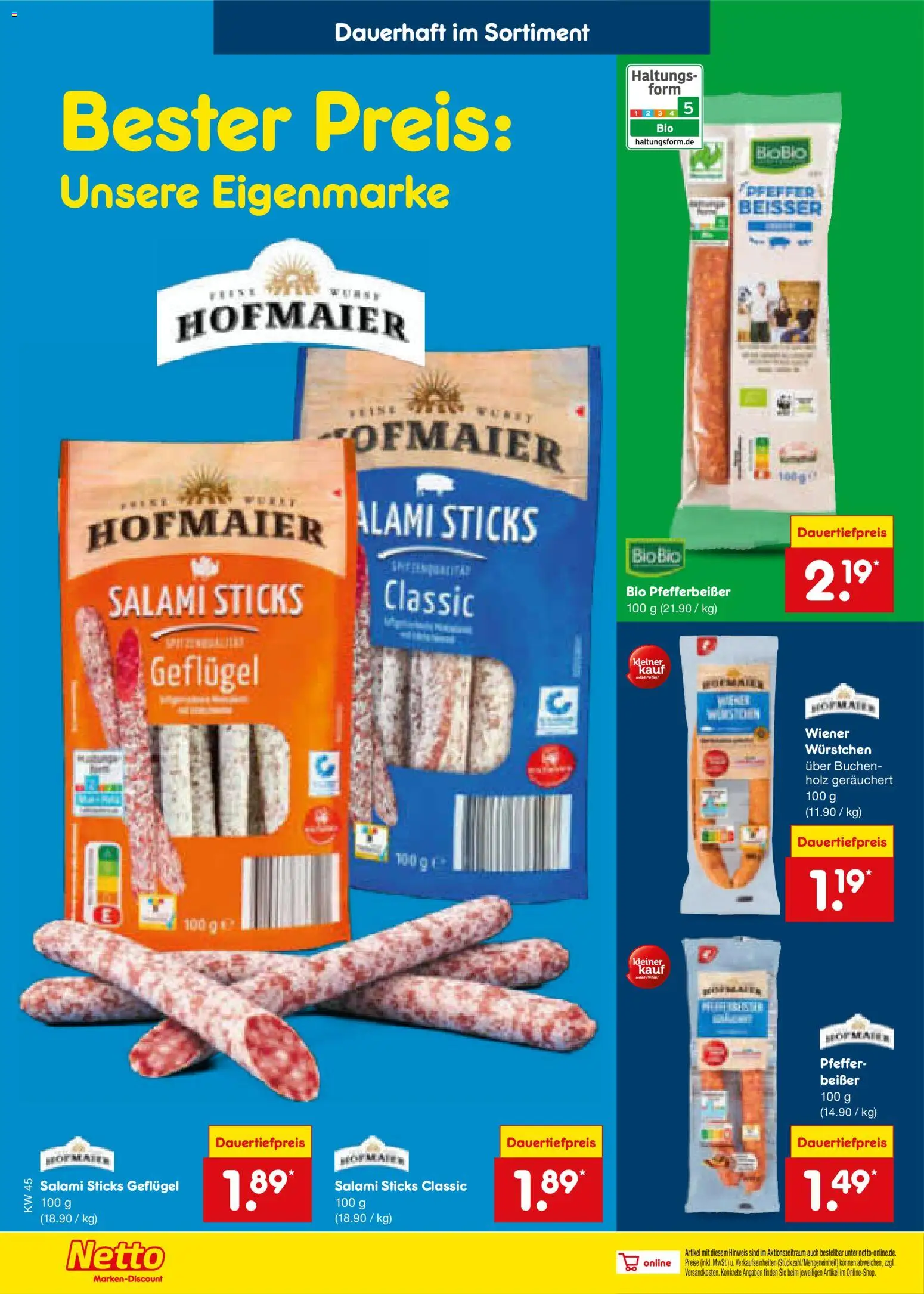 Netto Marken-Discount Prospekt – gültig ab 02.11.2026 | Seite: 18 | Produkte: Wiener wurstchen, Pfeffer, Salami