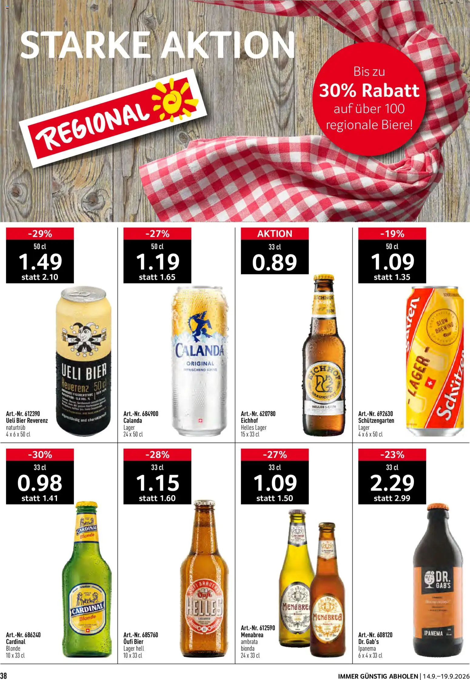 Prodega aktionen – gültig ab 14.09.2026 | Seite: 38