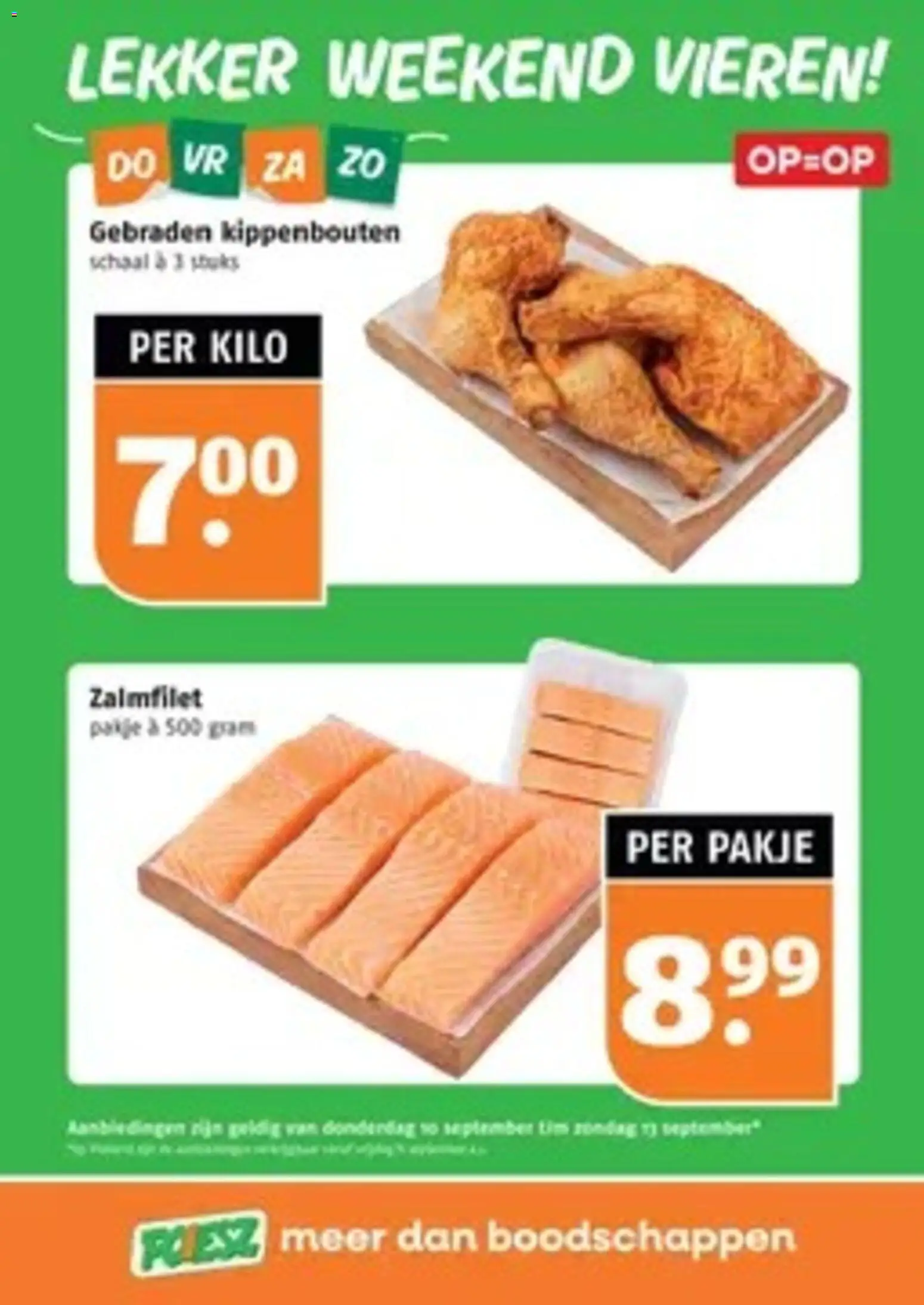 {H1} | Pagina: 3 | Producten: Schaal, Kippenbouten, Zalmfilet