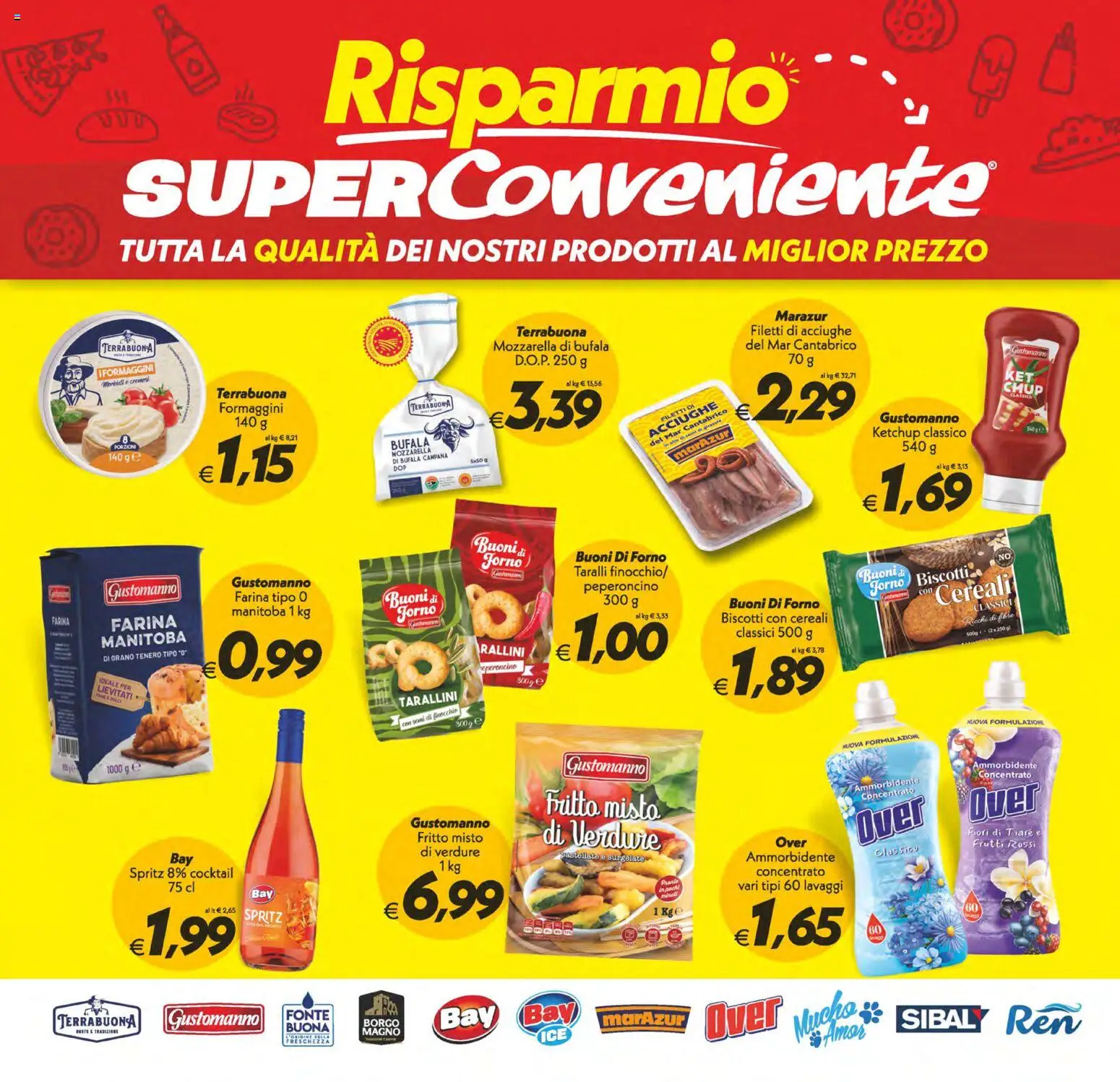Volantino SuperConveniente del 19.05.2026 | Pagina: 13 | Prodotti: Ketchup, Biscotti, Verdure, Farina